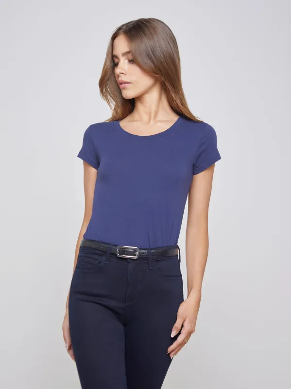 Cory Cotton Scoopneck Tee sold by L'AGENCE