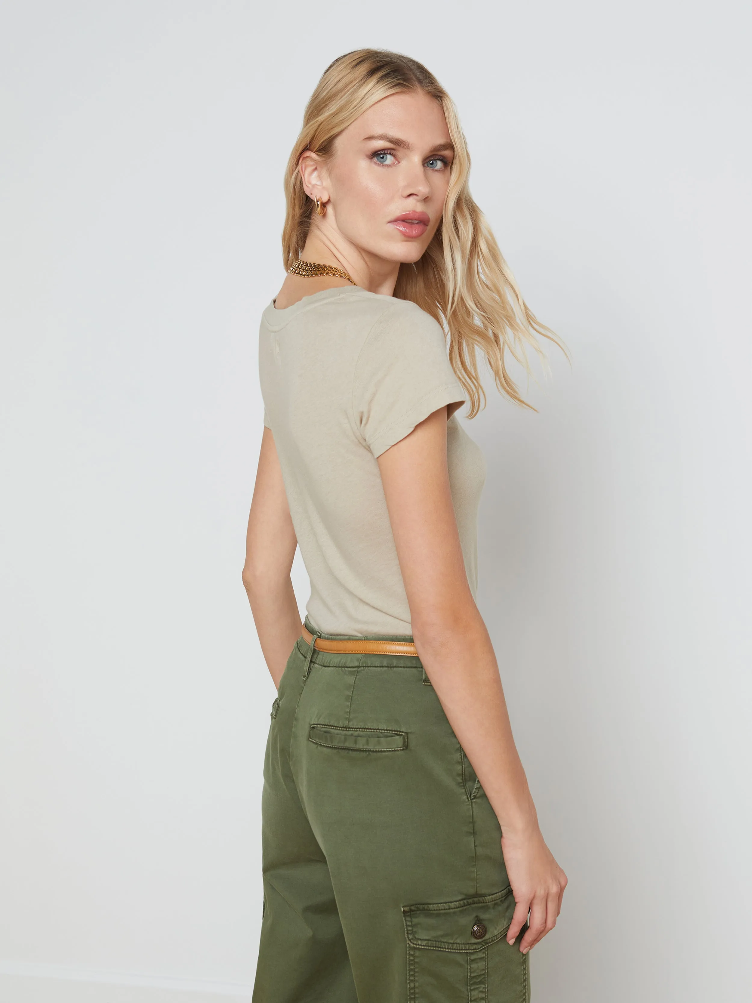 Cory Cotton Scoopneck Tee sold by L'AGENCE product image thumbnail 2