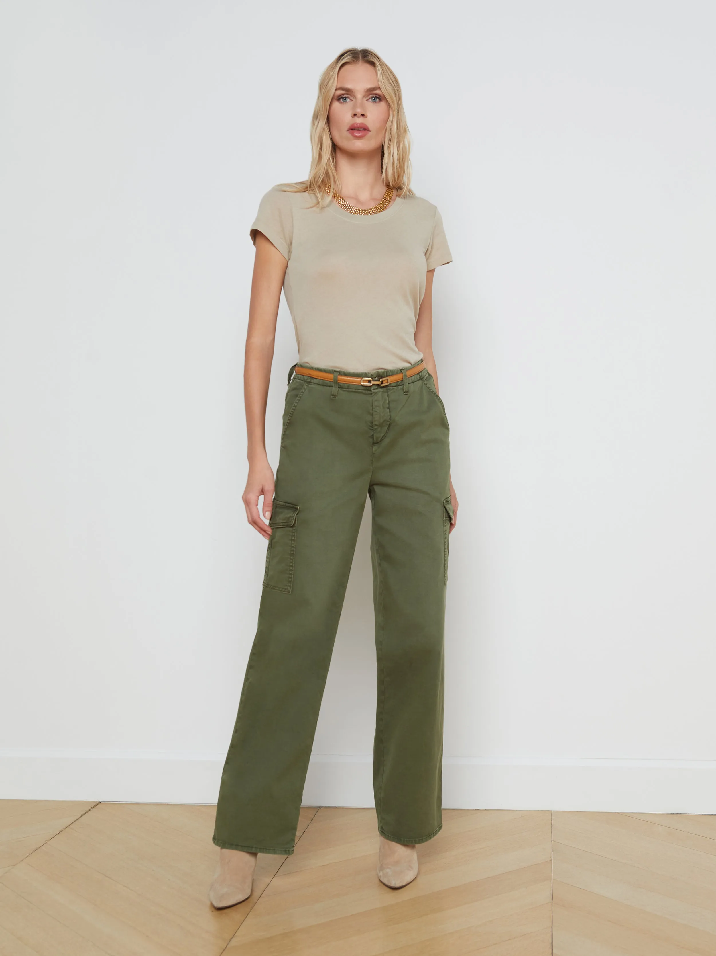 Cory Cotton Scoopneck Tee sold by L'AGENCE product image thumbnail 4