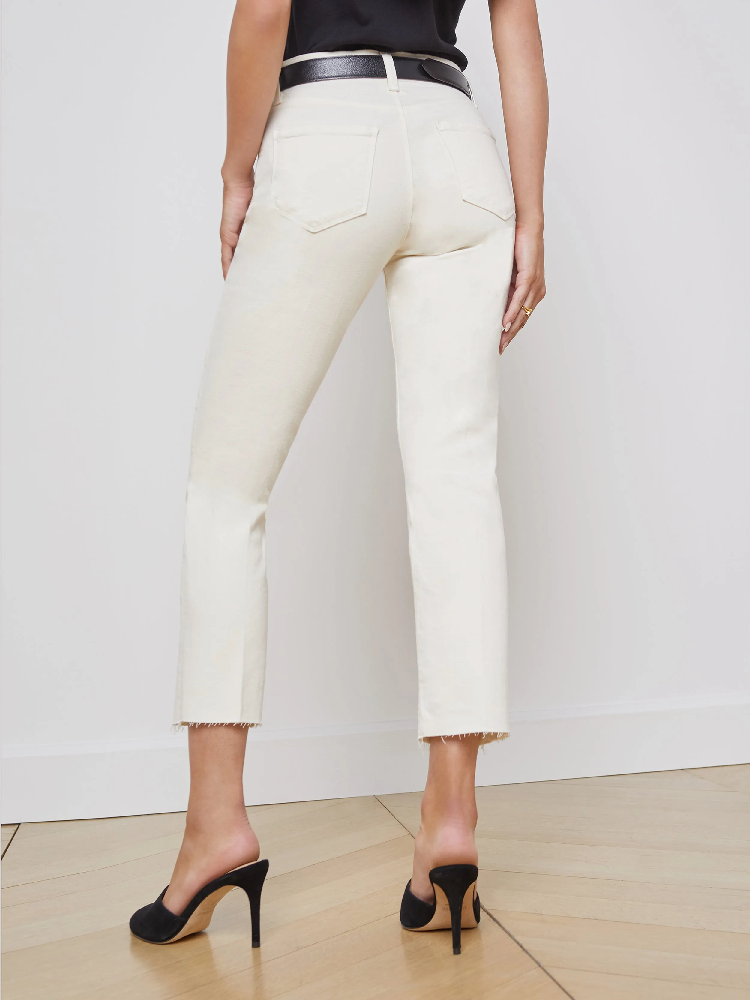 Sada Slim-Leg Cropped Jean sold by L'AGENCE product image thumbnail 4