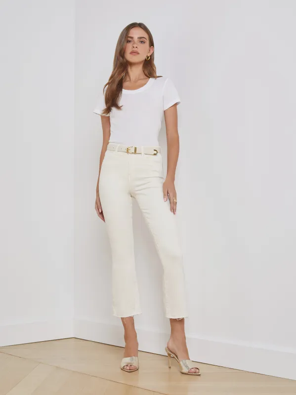 Kendra Cropped Flare Jean sold by L'AGENCE