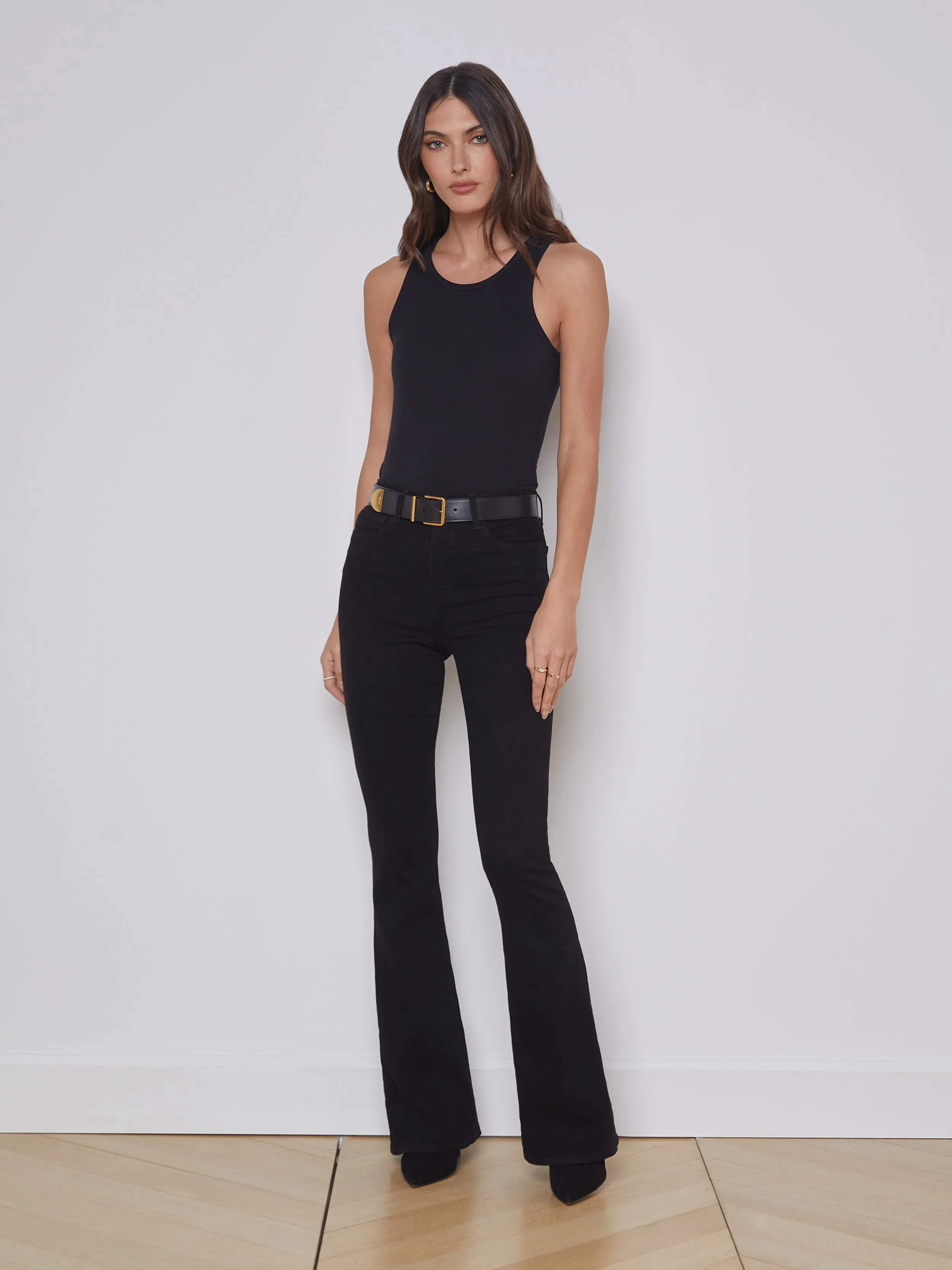 Nia Ribbed Tank sold by L'AGENCE product image thumbnail 5