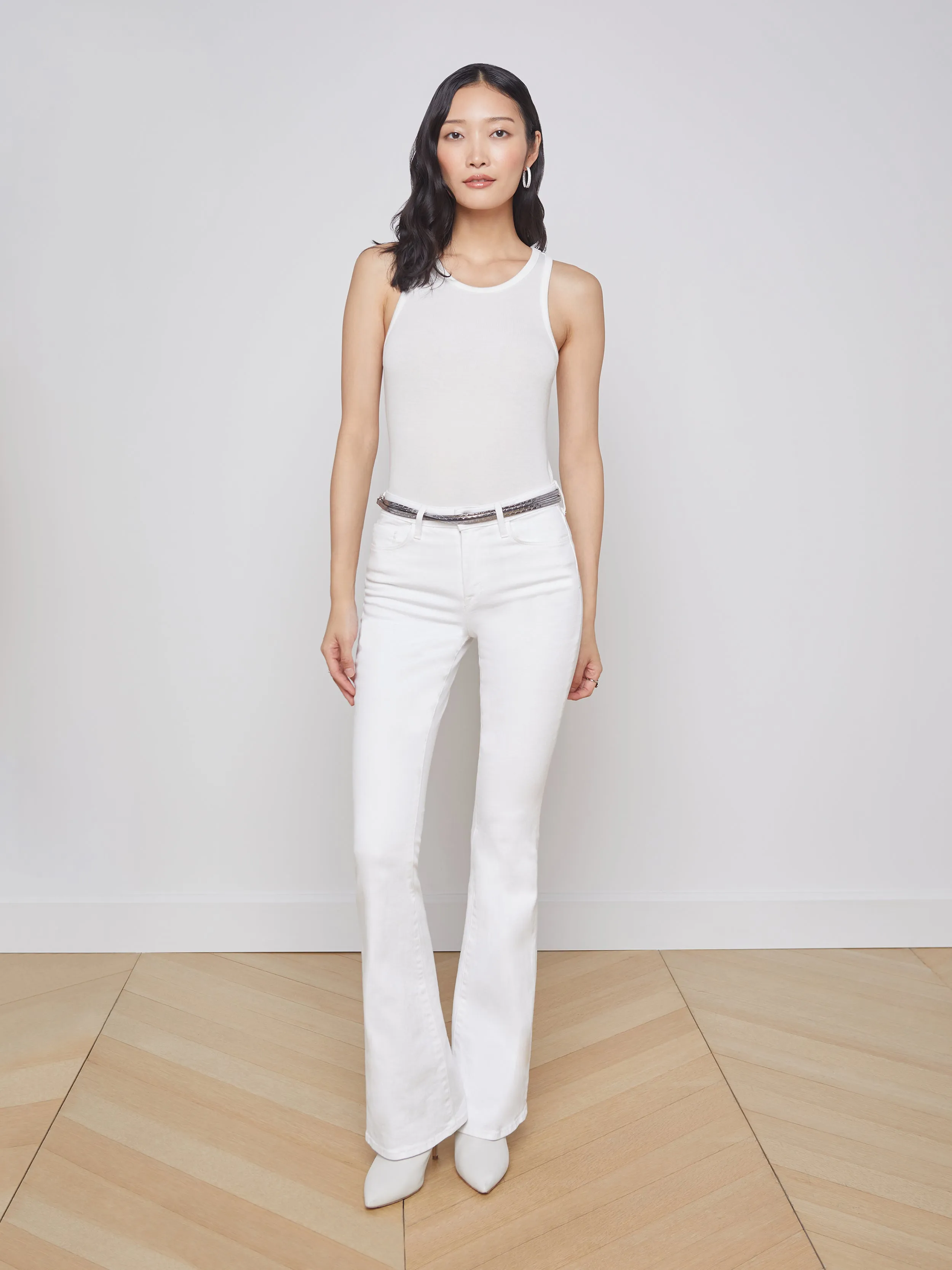 Nia Ribbed Tank sold by L'AGENCE product image thumbnail 4