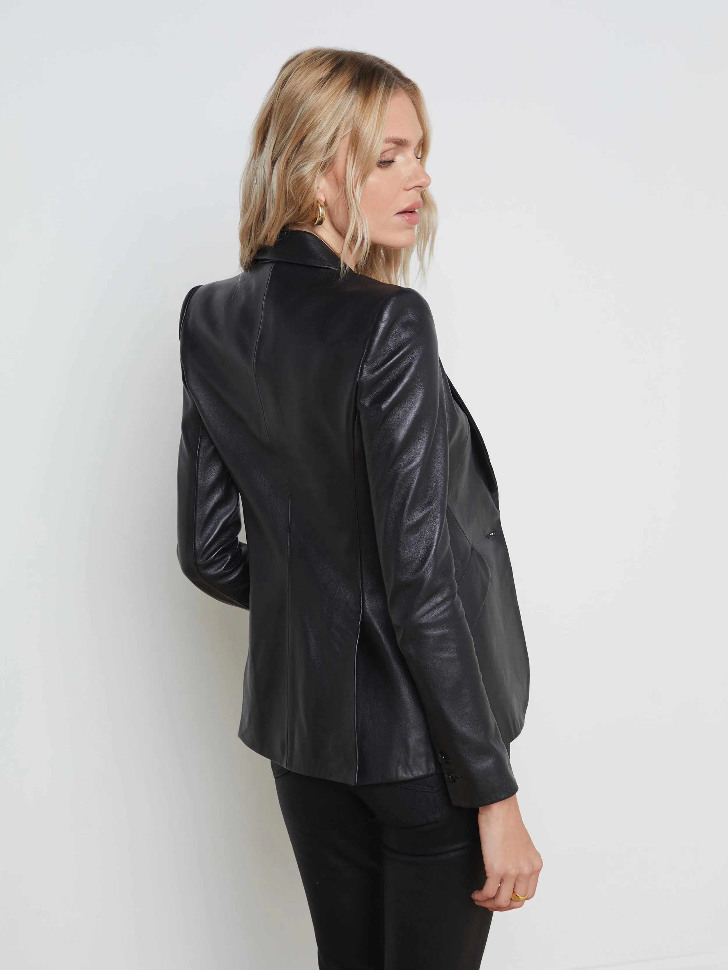 Chamberlain Leather Blazer sold by L'AGENCE product image thumbnail 4
