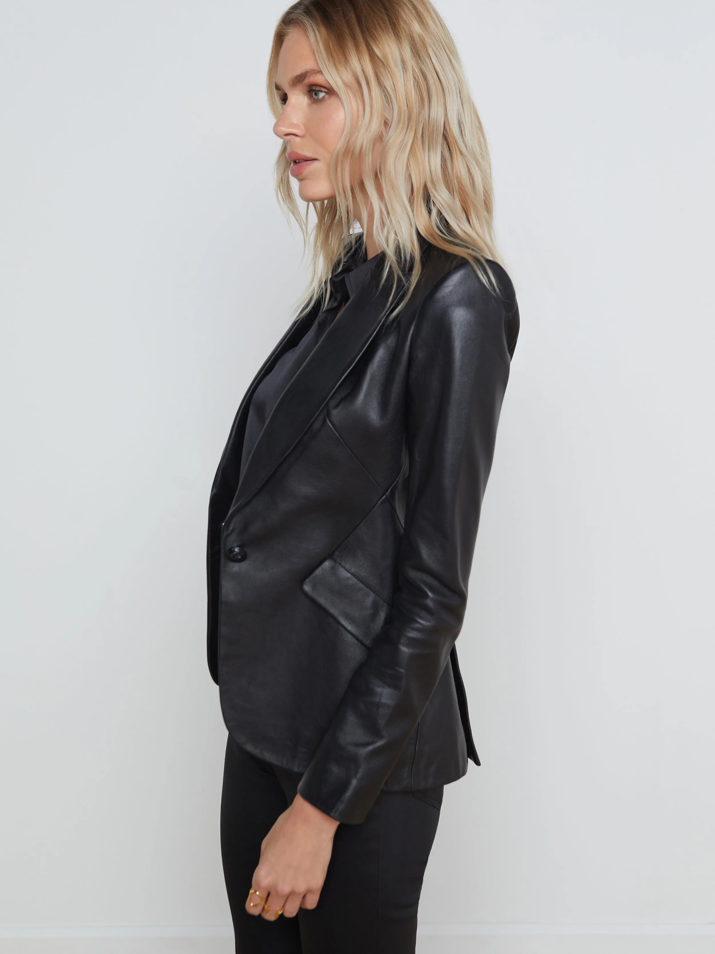 Chamberlain Leather Blazer sold by L'AGENCE product image thumbnail 2