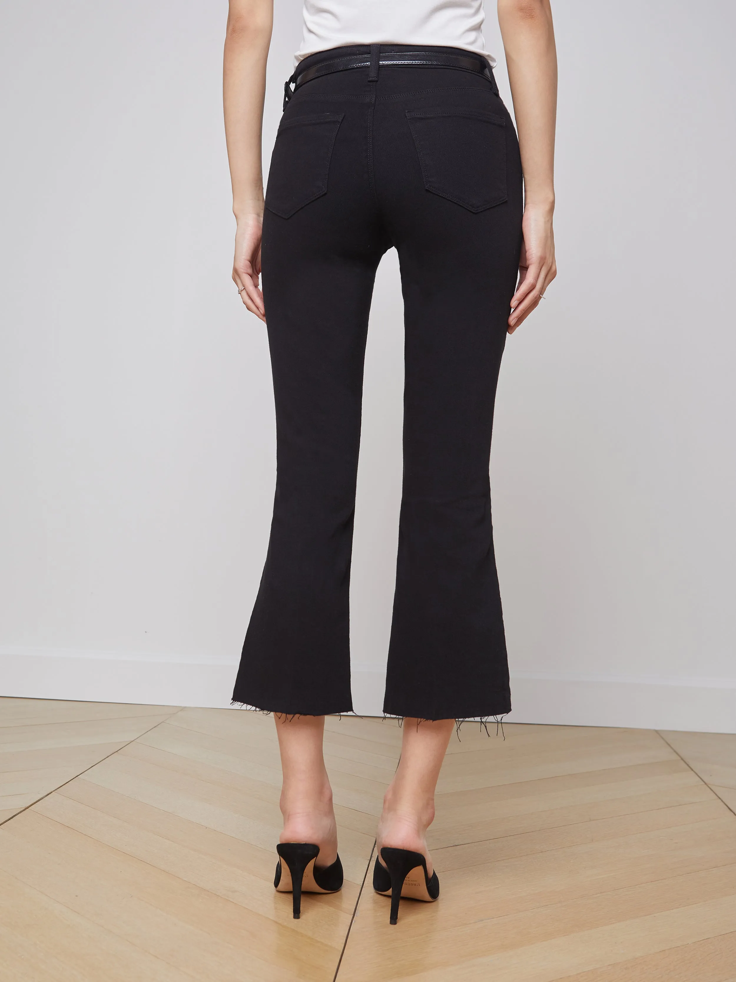 Kendra Cropped Flare Jean sold by L'AGENCE product image thumbnail 4