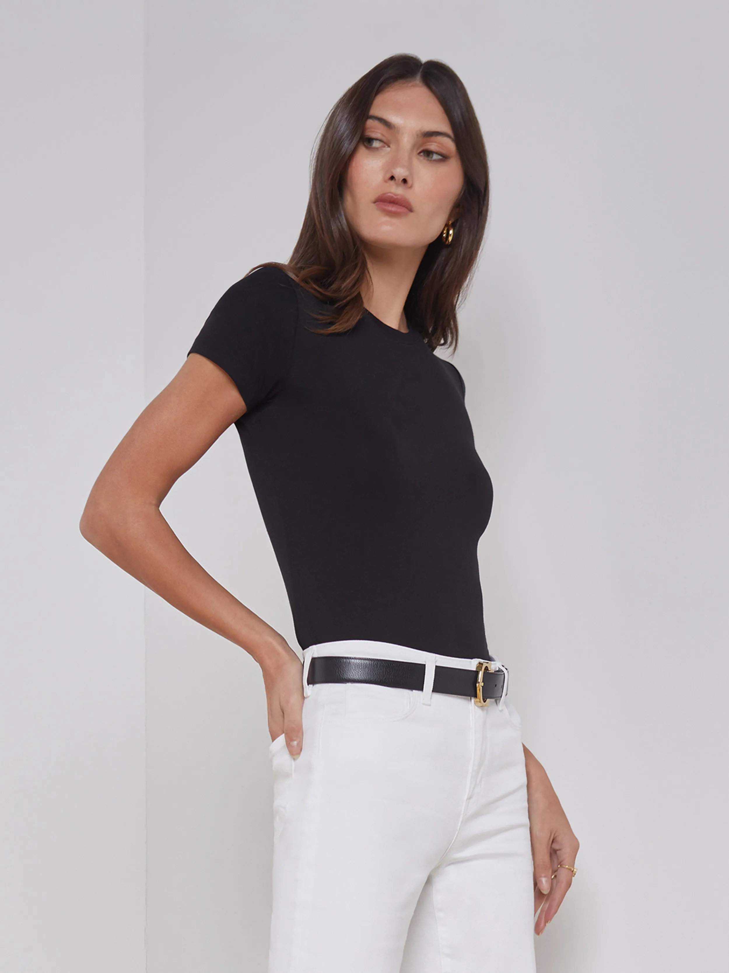 Ressi Fitted Tee sold by L'AGENCE product image thumbnail 2