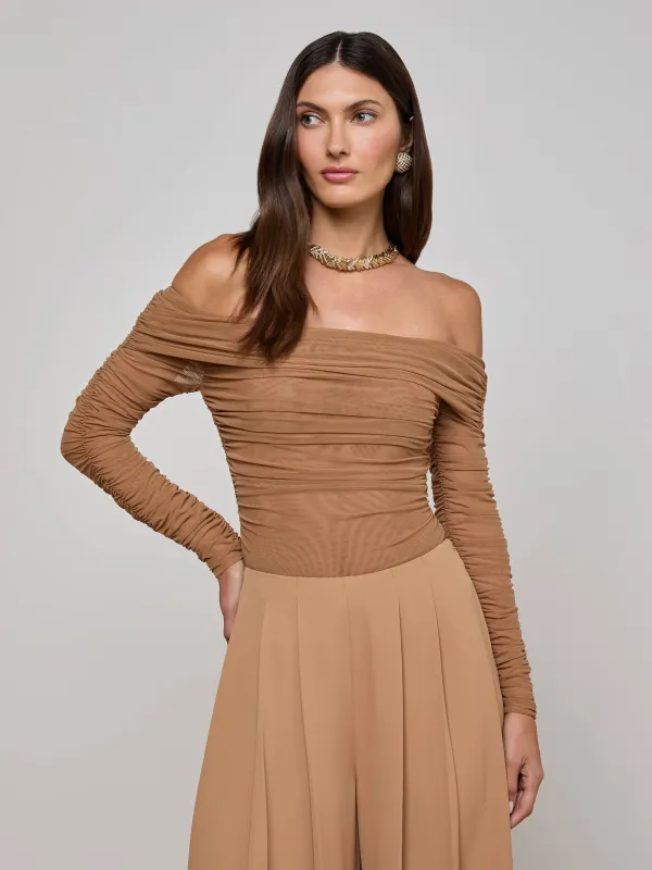 Poppie Off-The-Shoulder Bodysuit sold by L'AGENCE