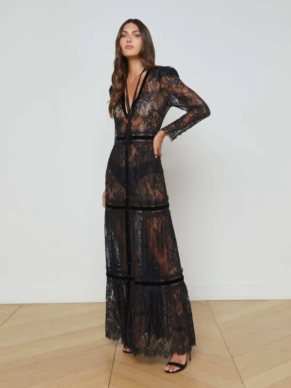 Poe Lace Dress sold by L'AGENCE