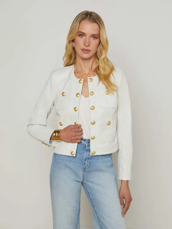 Jayde Leather Jacket sold by L'AGENCE