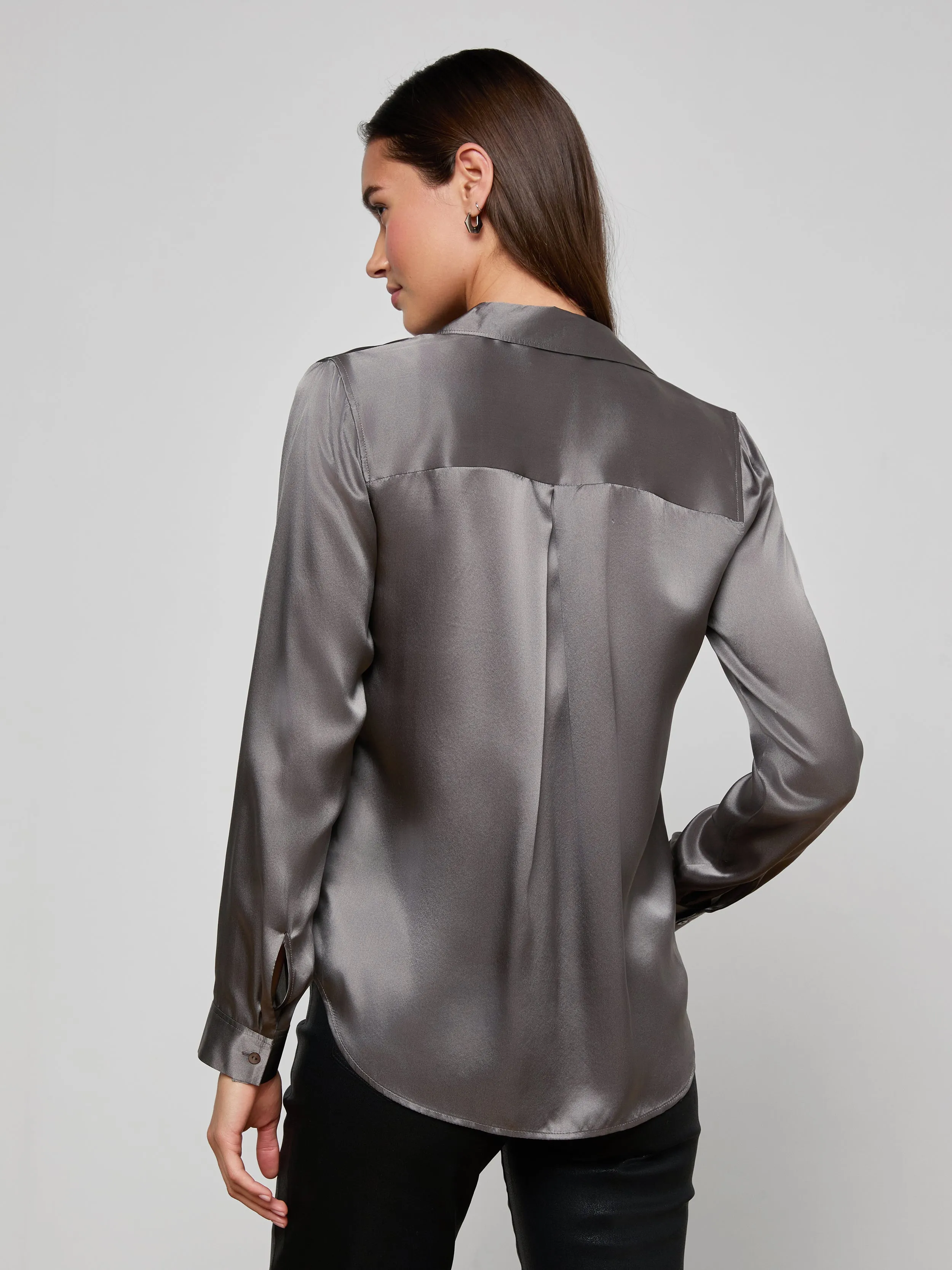 Tyler Silk Blouse sold by L'AGENCE product image thumbnail 4