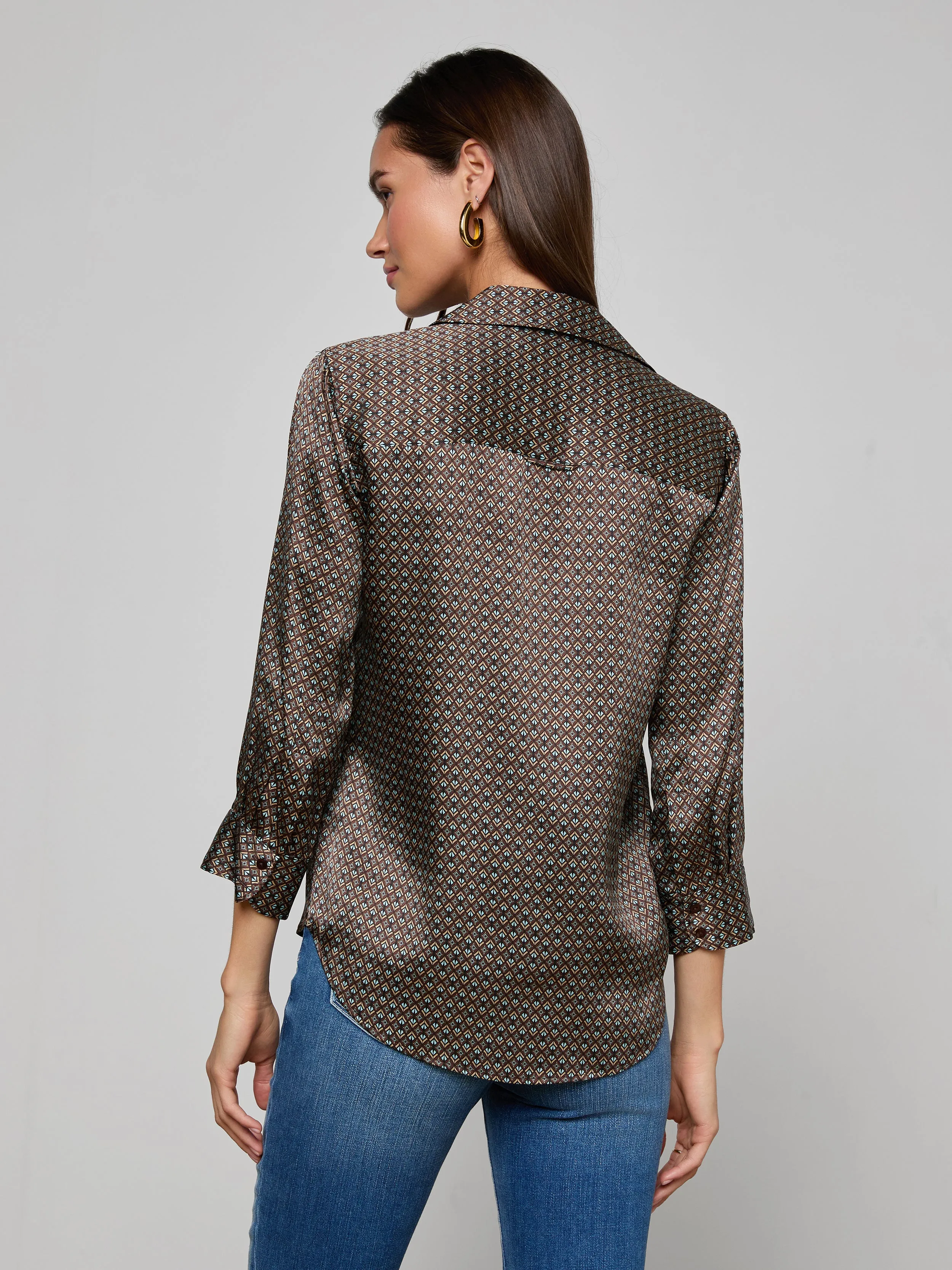 Dani Silk Blouse sold by L'AGENCE product image thumbnail 5