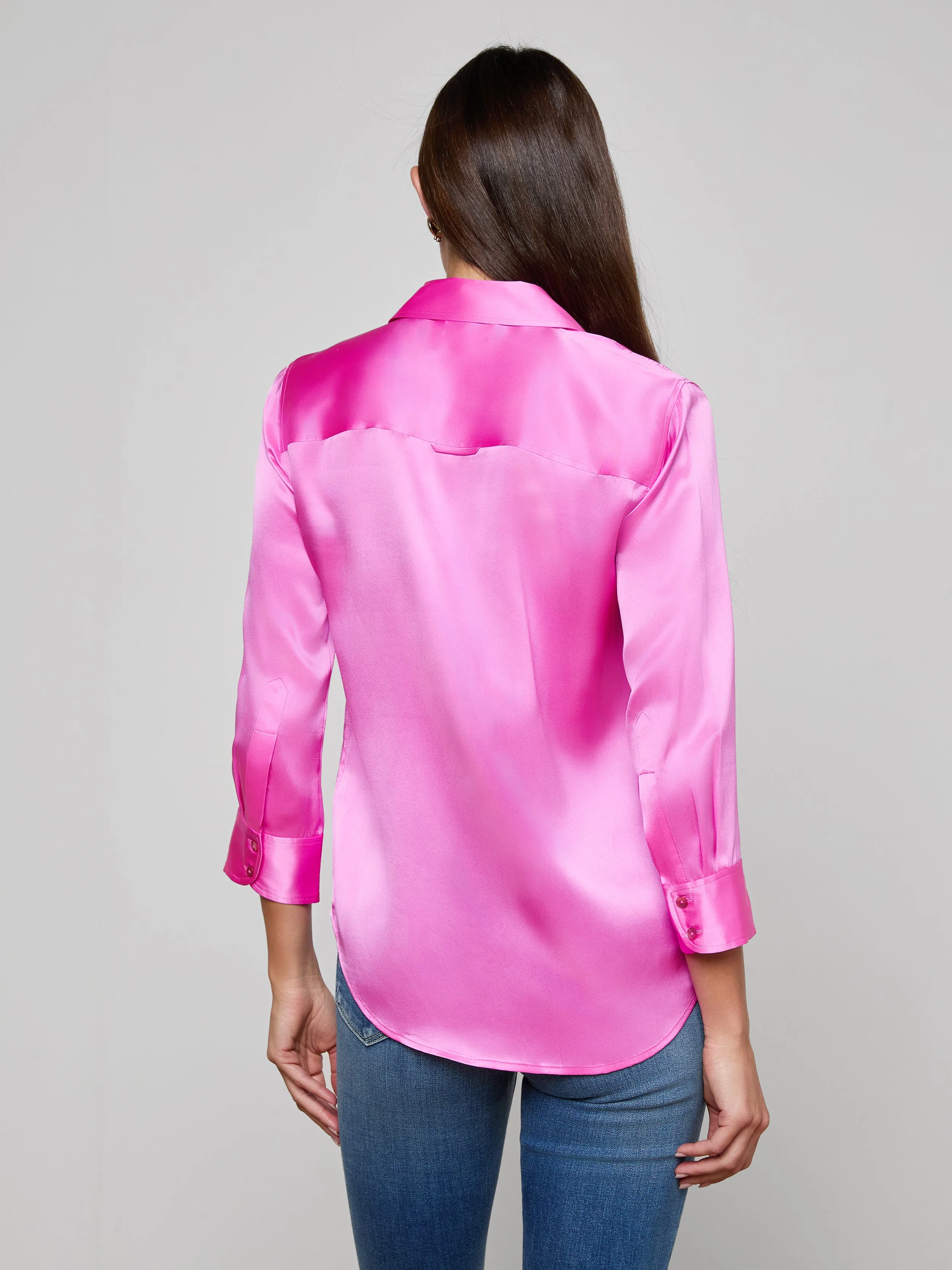 Dani Silk Blouse sold by L'AGENCE product image thumbnail 4