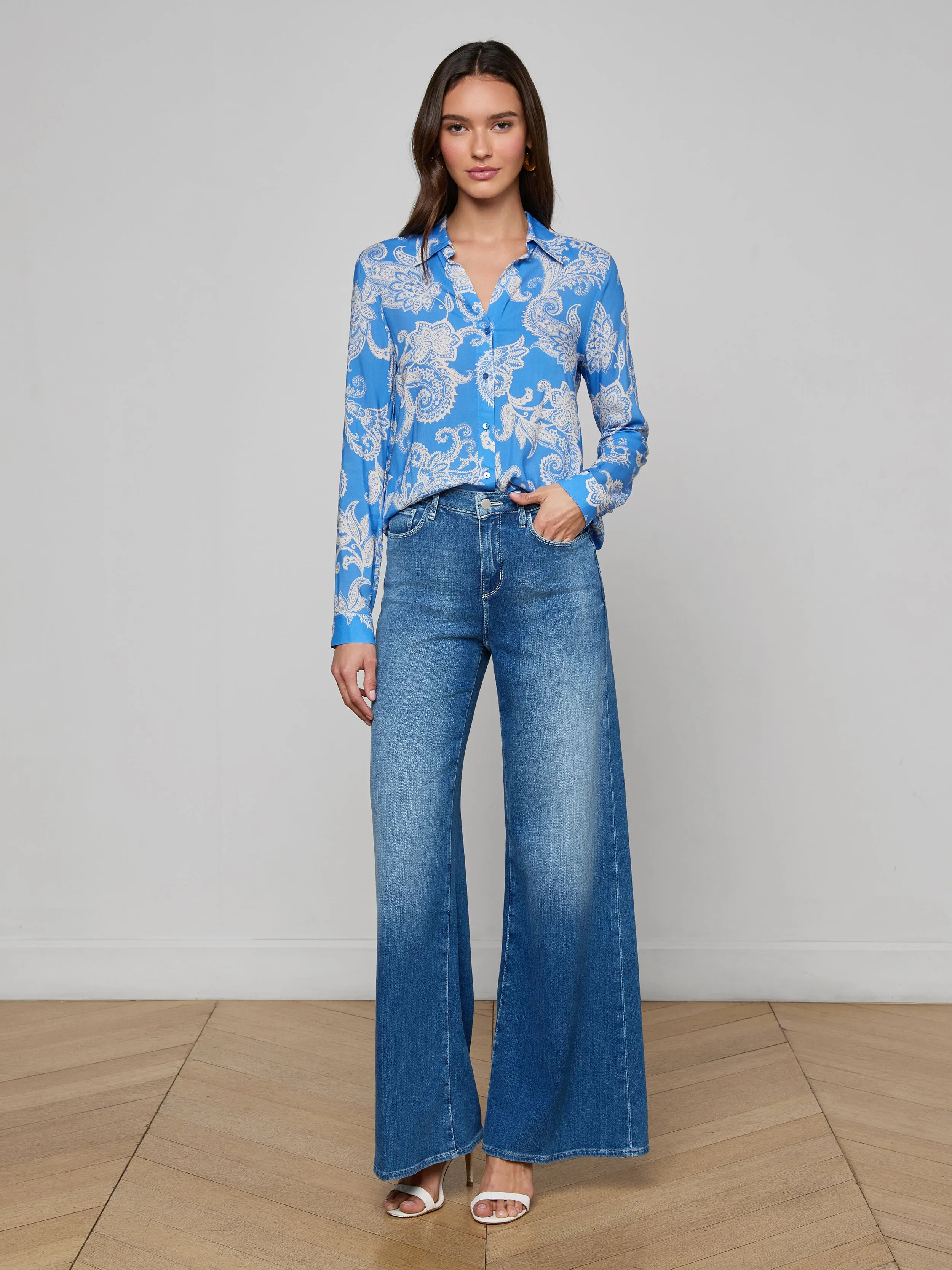 Holly Blouse sold by L'AGENCE product image thumbnail 5