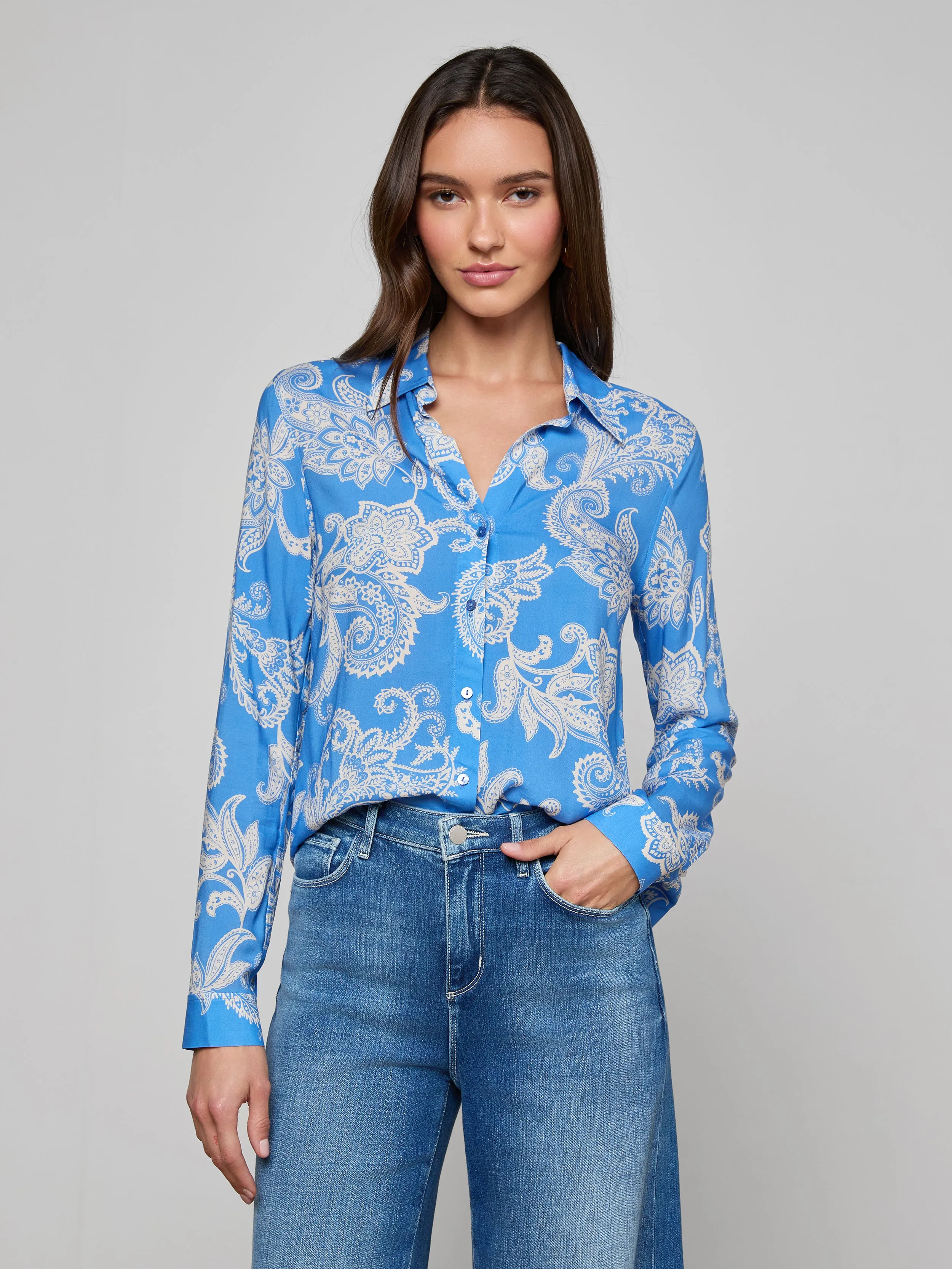 Holly Blouse sold by L'AGENCE product image thumbnail 2