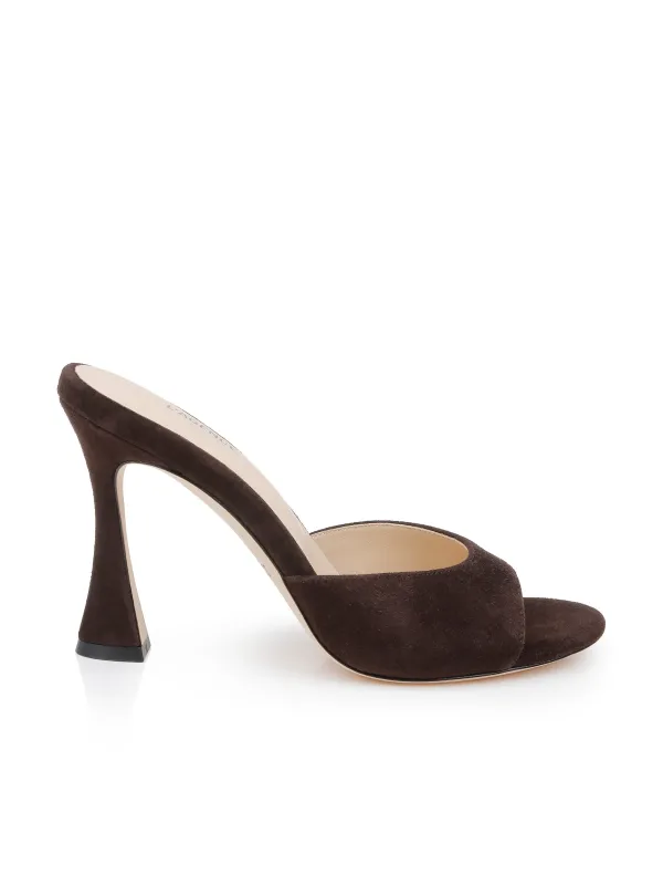 Avery Suede Open-Toe Mule sold by L'AGENCE