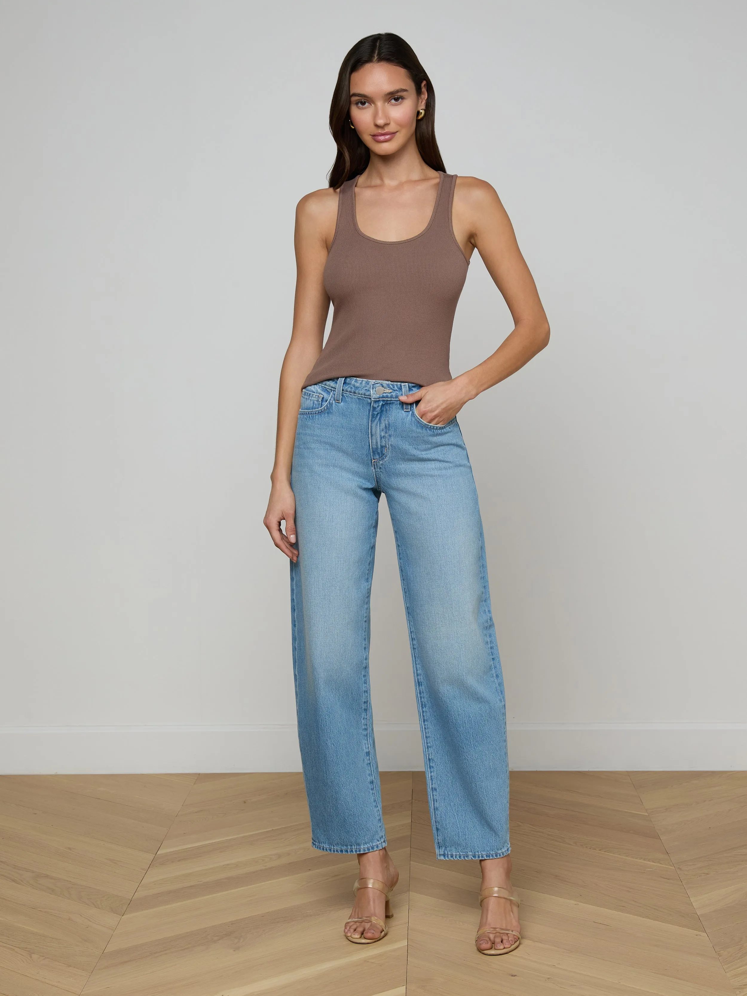 Adira Scoopneck Tank sold by L'AGENCE product image thumbnail 3