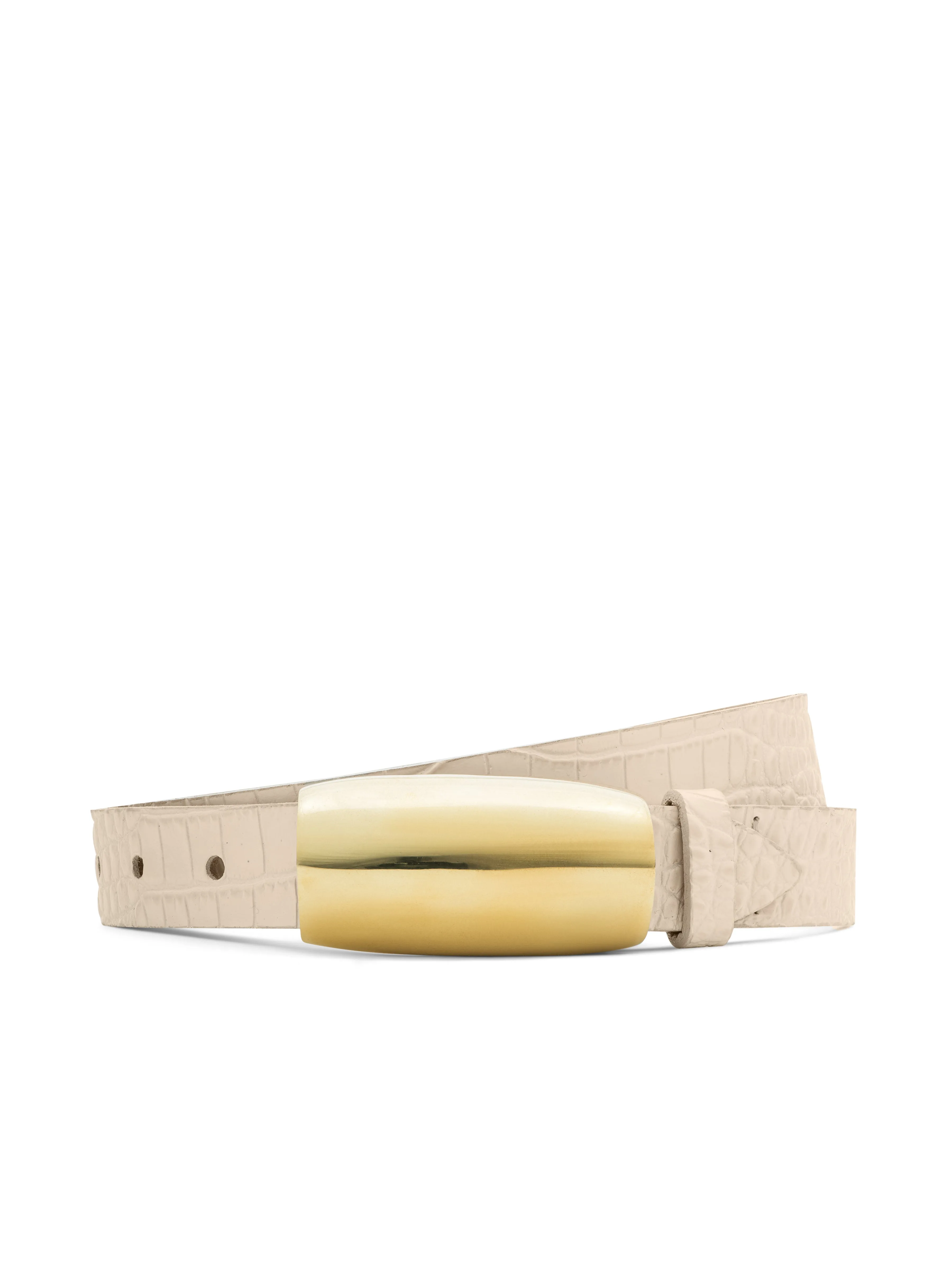 Marlowe Croc-Embossed Leather Belt sold by L'AGENCE product image thumbnail 3