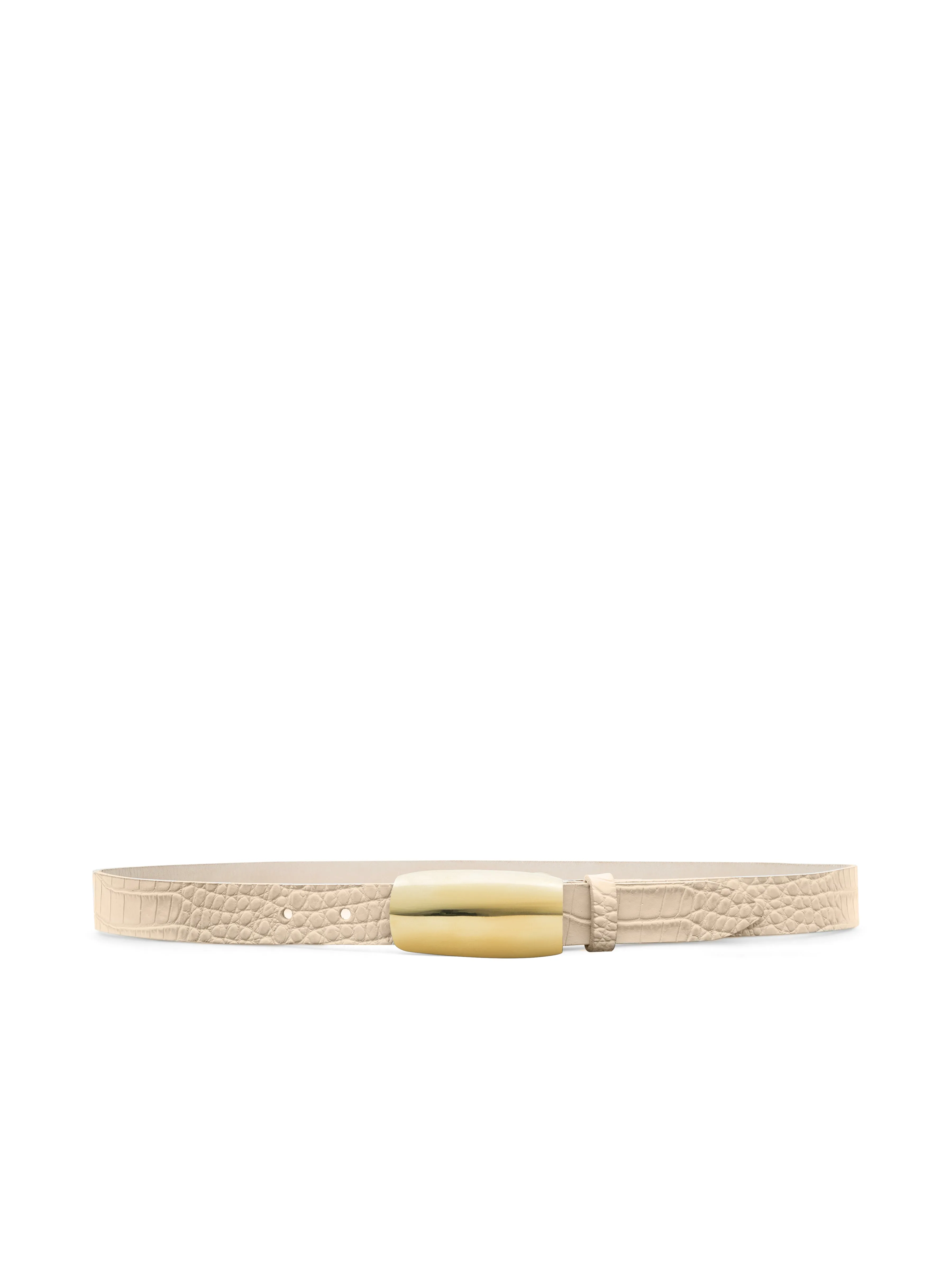Marlowe Croc-Embossed Leather Belt sold by L'AGENCE product image thumbnail 2