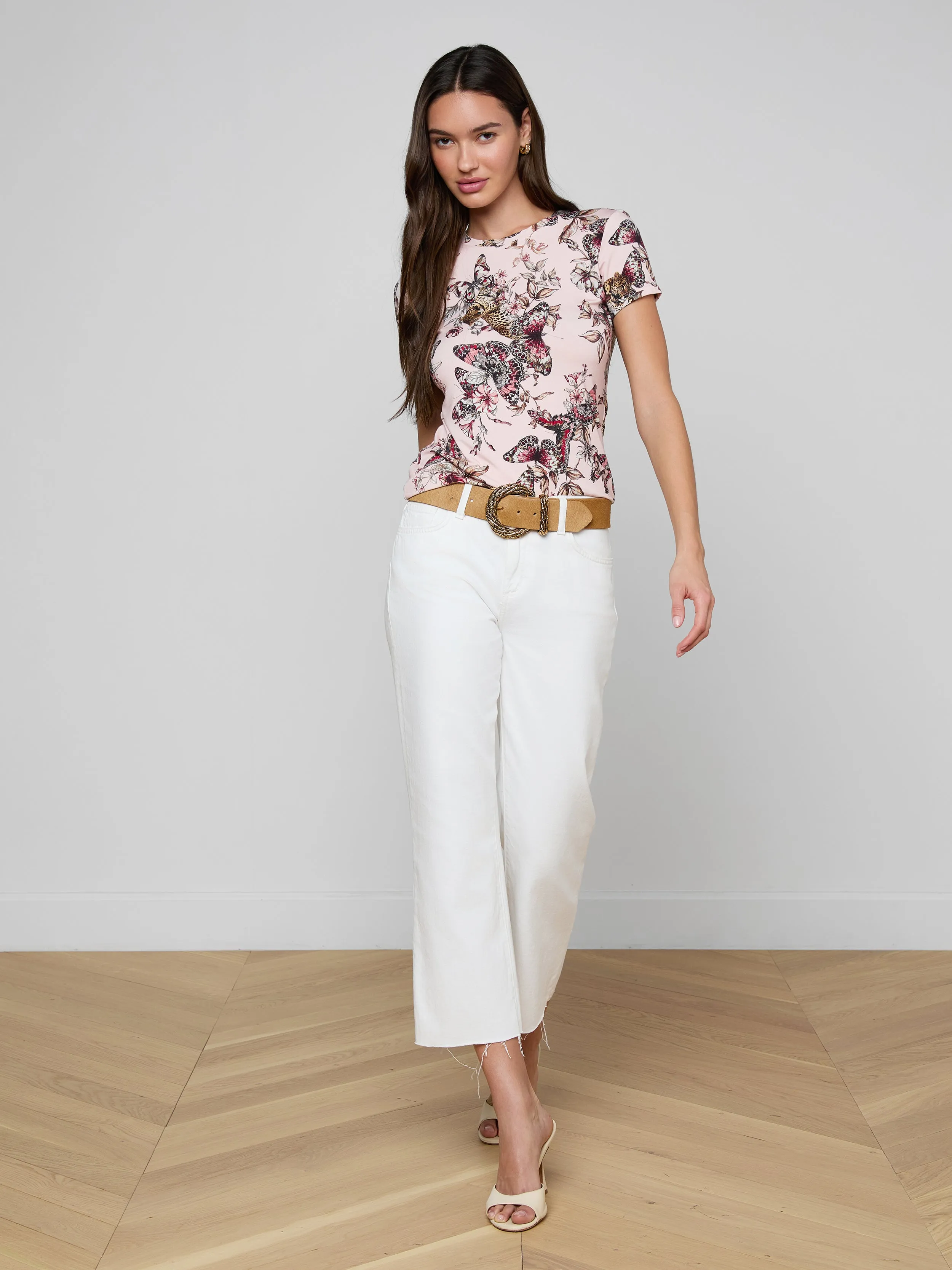 Ressi Fitted Tee sold by L'AGENCE product image thumbnail 4