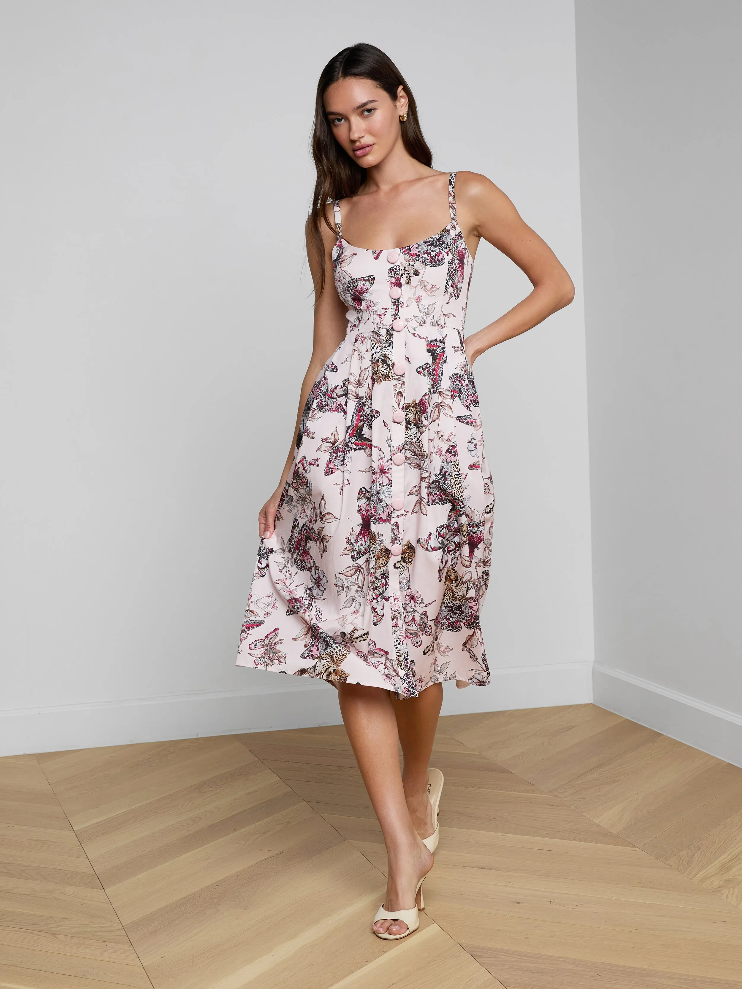Reanne Midi Dress sold by L'AGENCE product image thumbnail 2