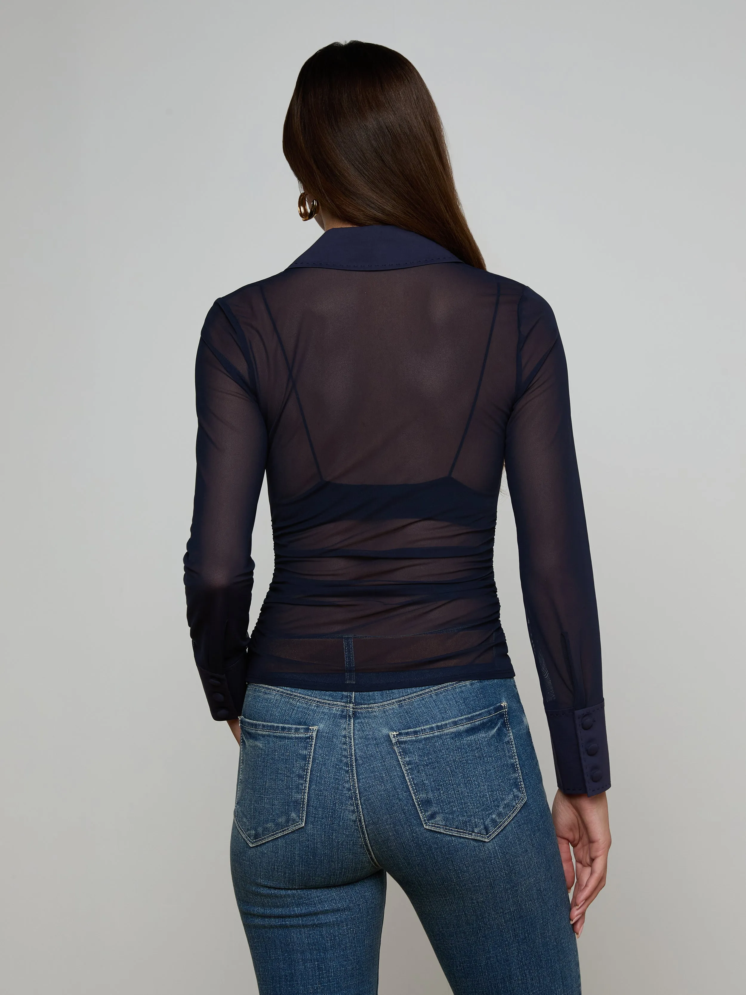 Isola Mesh Blouse sold by L'AGENCE product image thumbnail 4