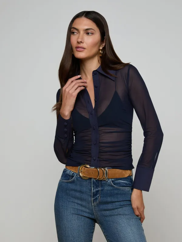 Isola Mesh Blouse sold by L'AGENCE