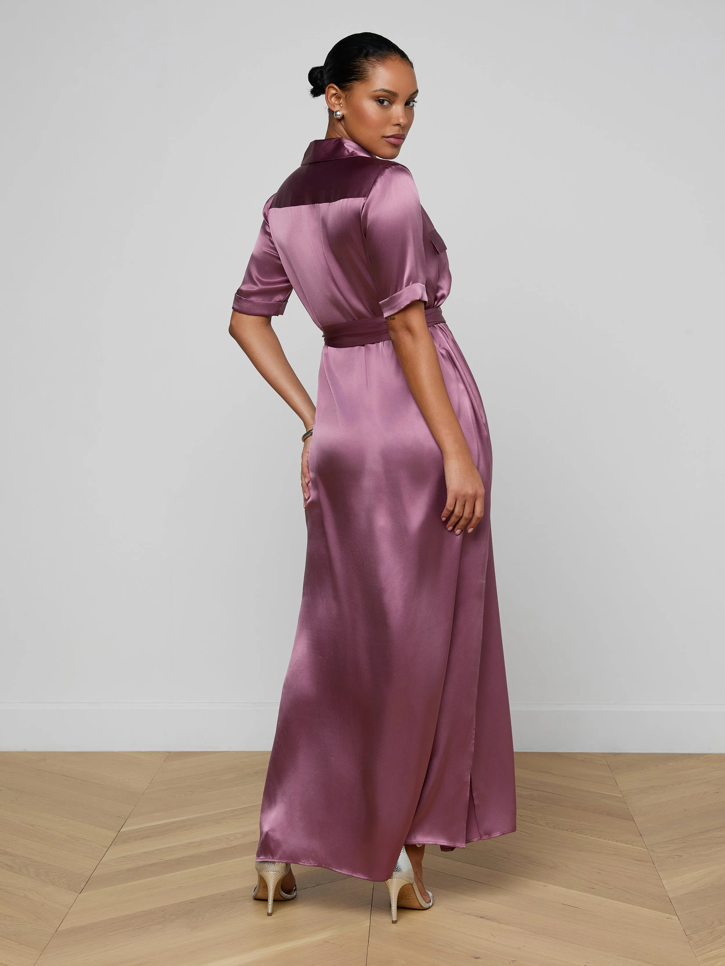 Klement Silk Shirt Dress sold by L'AGENCE product image thumbnail 5