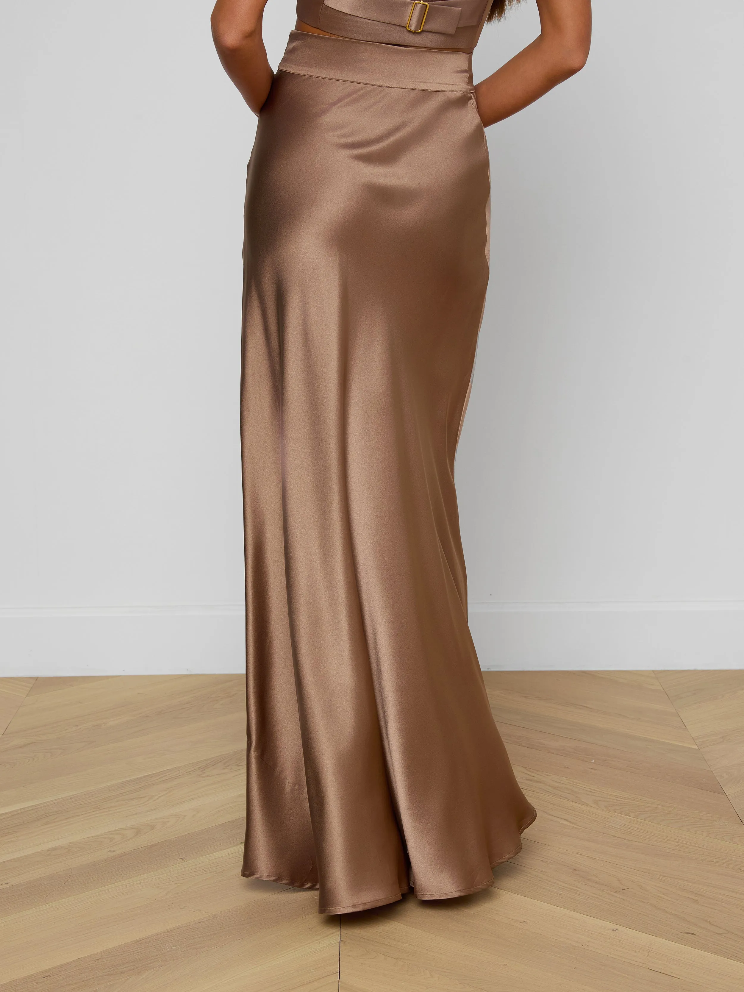 Ryker Silk Maxi Skirt sold by L'AGENCE product image thumbnail 4