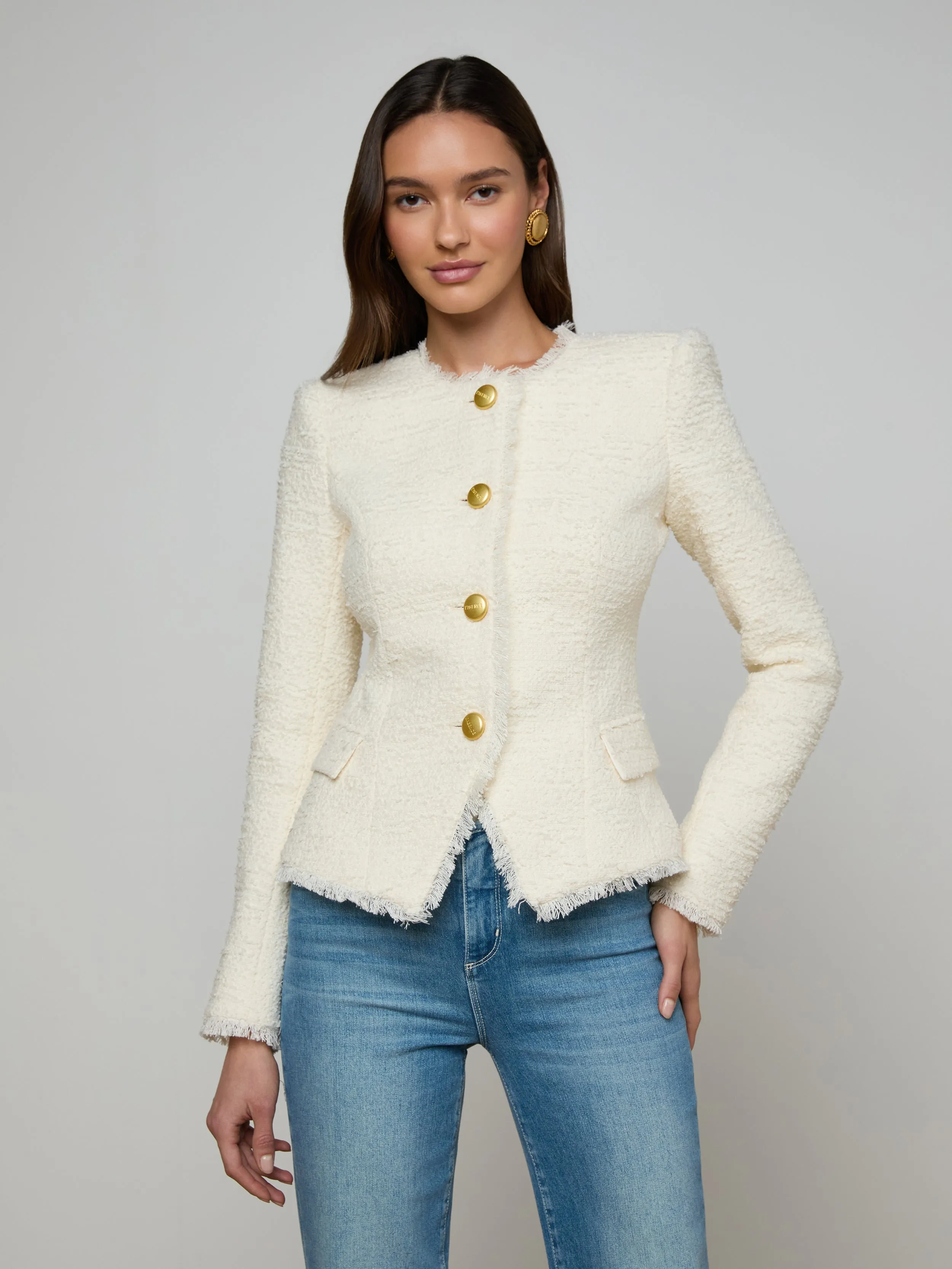 Nerina Tweed Blazer sold by L'AGENCE