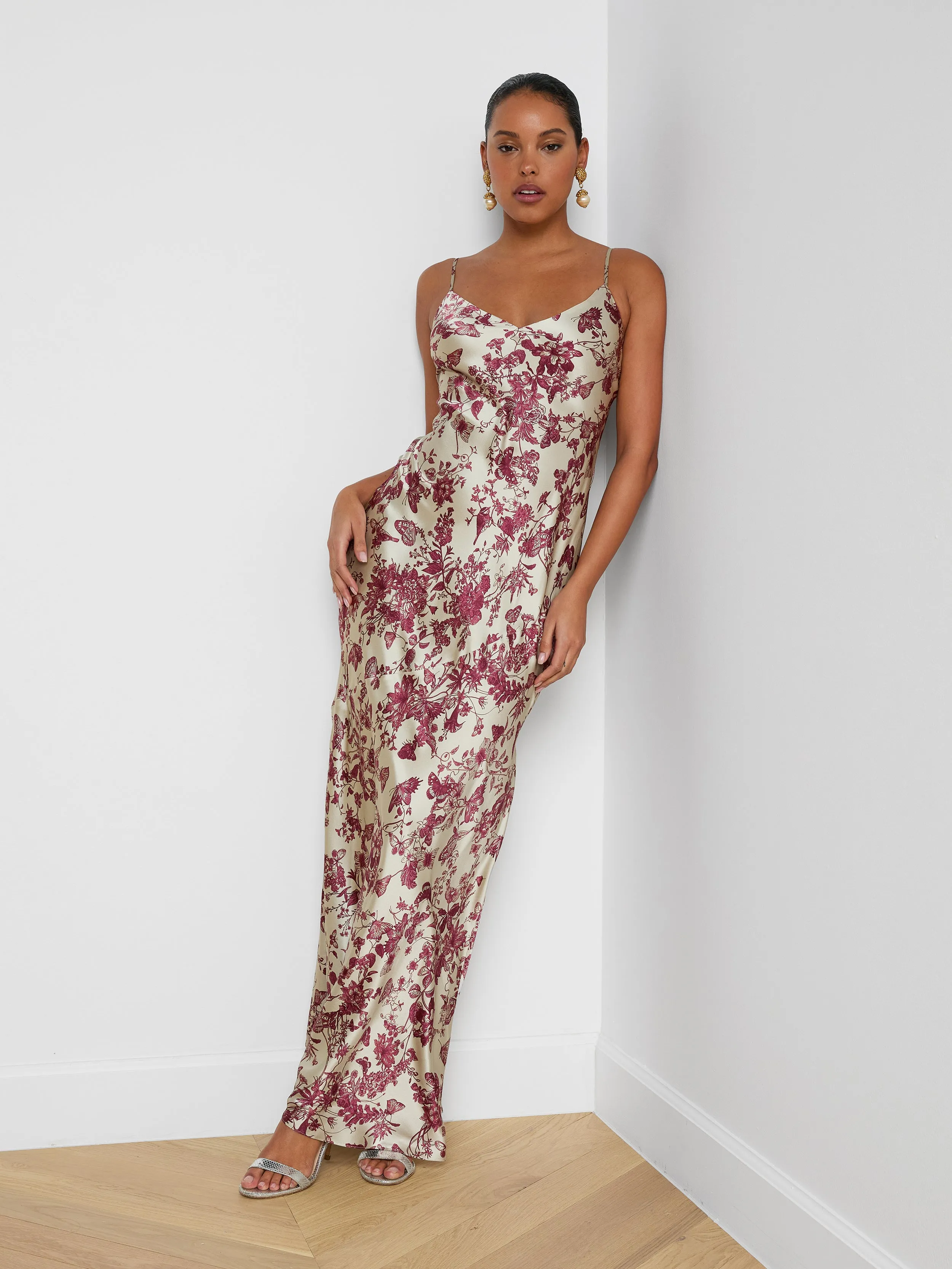 Serita Silk Gown sold by L'AGENCE product image thumbnail 5
