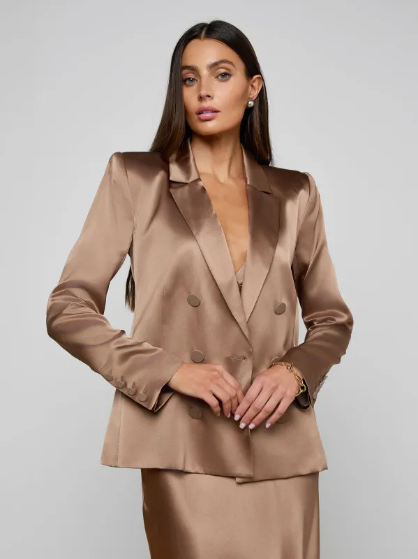 Sena Silk Blazer sold by L'AGENCE