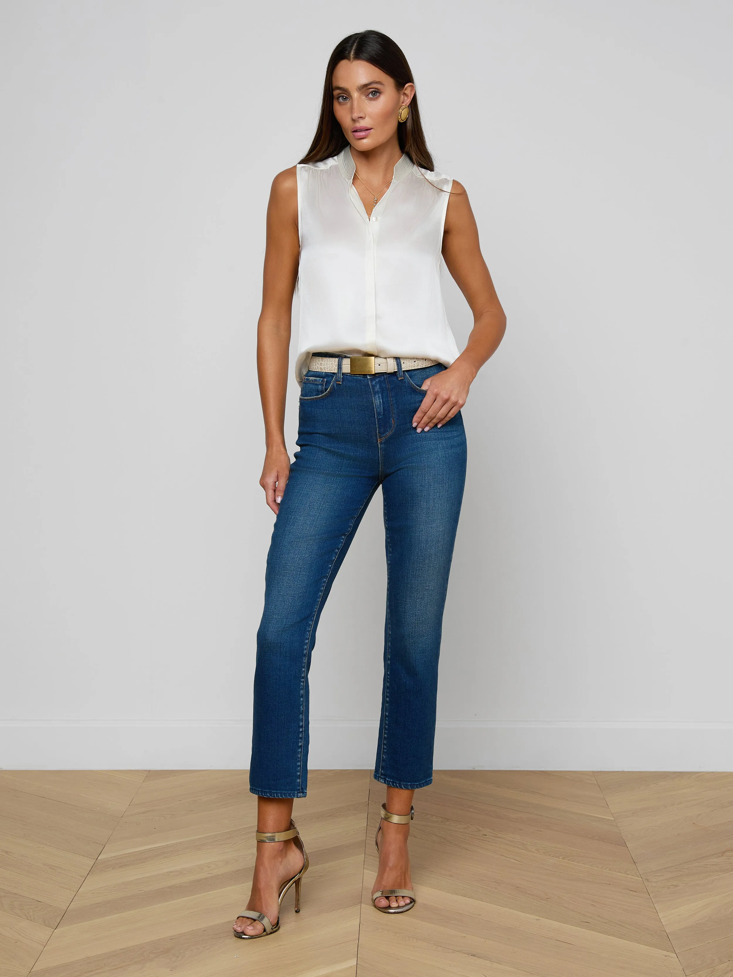 Phoebe Silk Blouse sold by L'AGENCE product image thumbnail 4