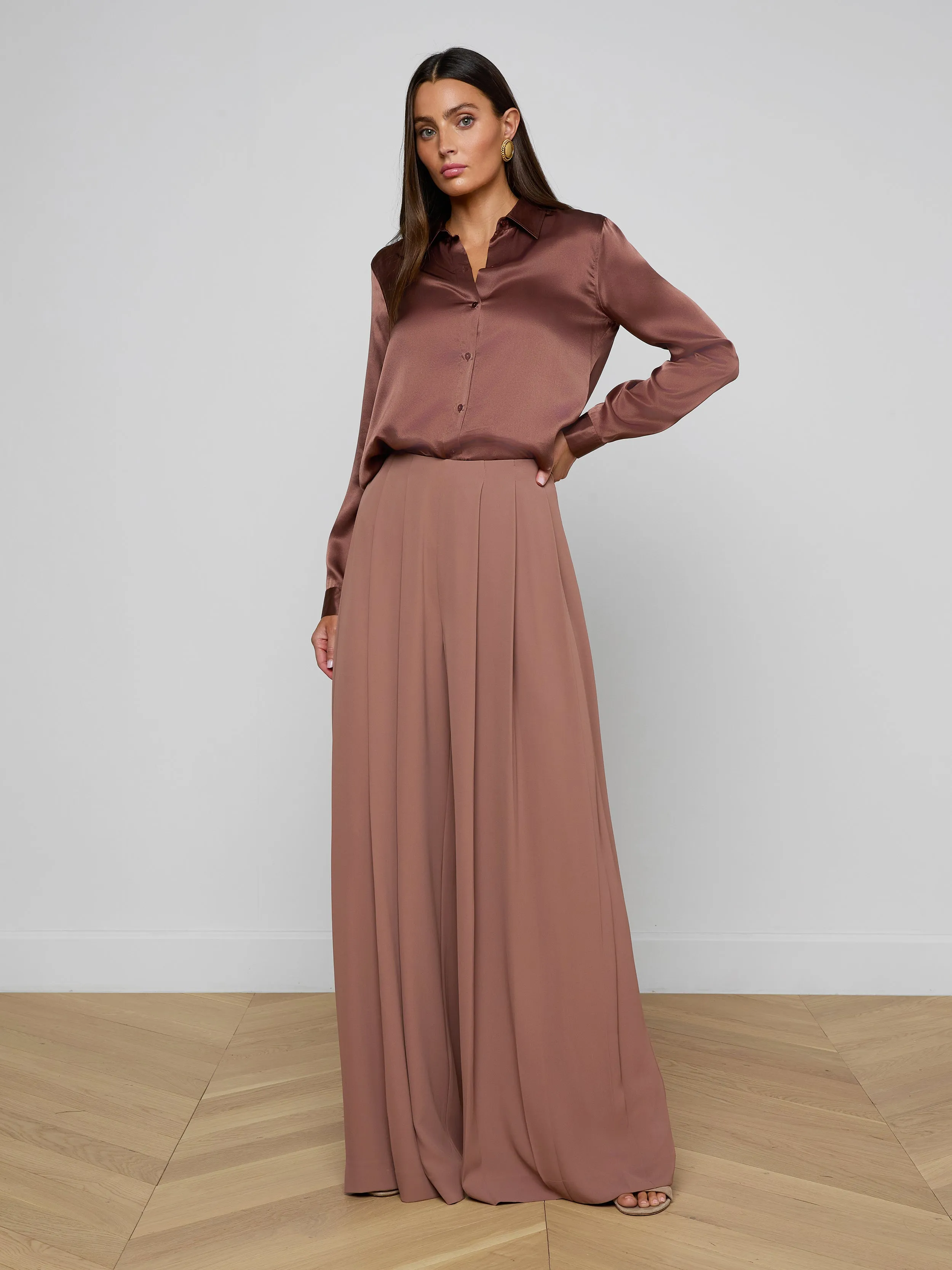 Tyler Silk Blouse sold by L'AGENCE product image thumbnail 4