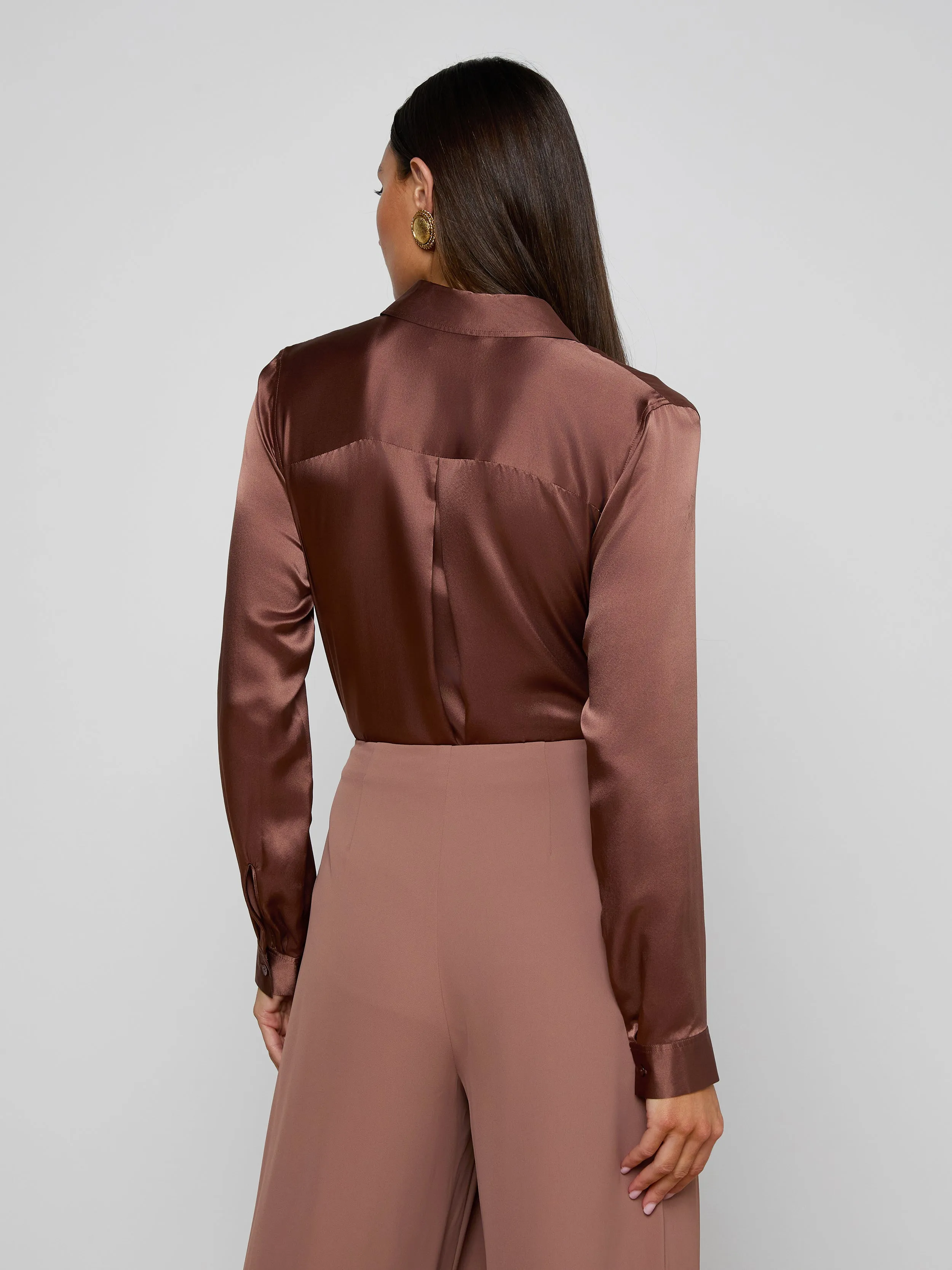 Tyler Silk Blouse sold by L'AGENCE product image thumbnail 5