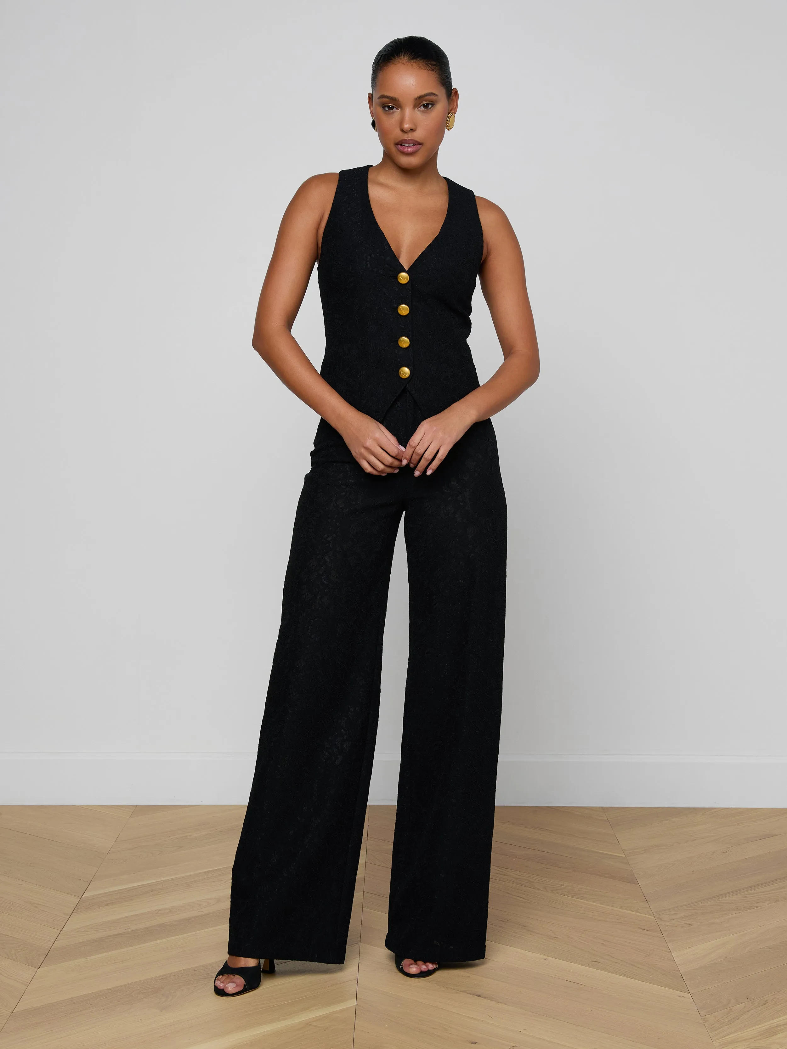 Kino Lace Vest sold by L'AGENCE product image thumbnail 3