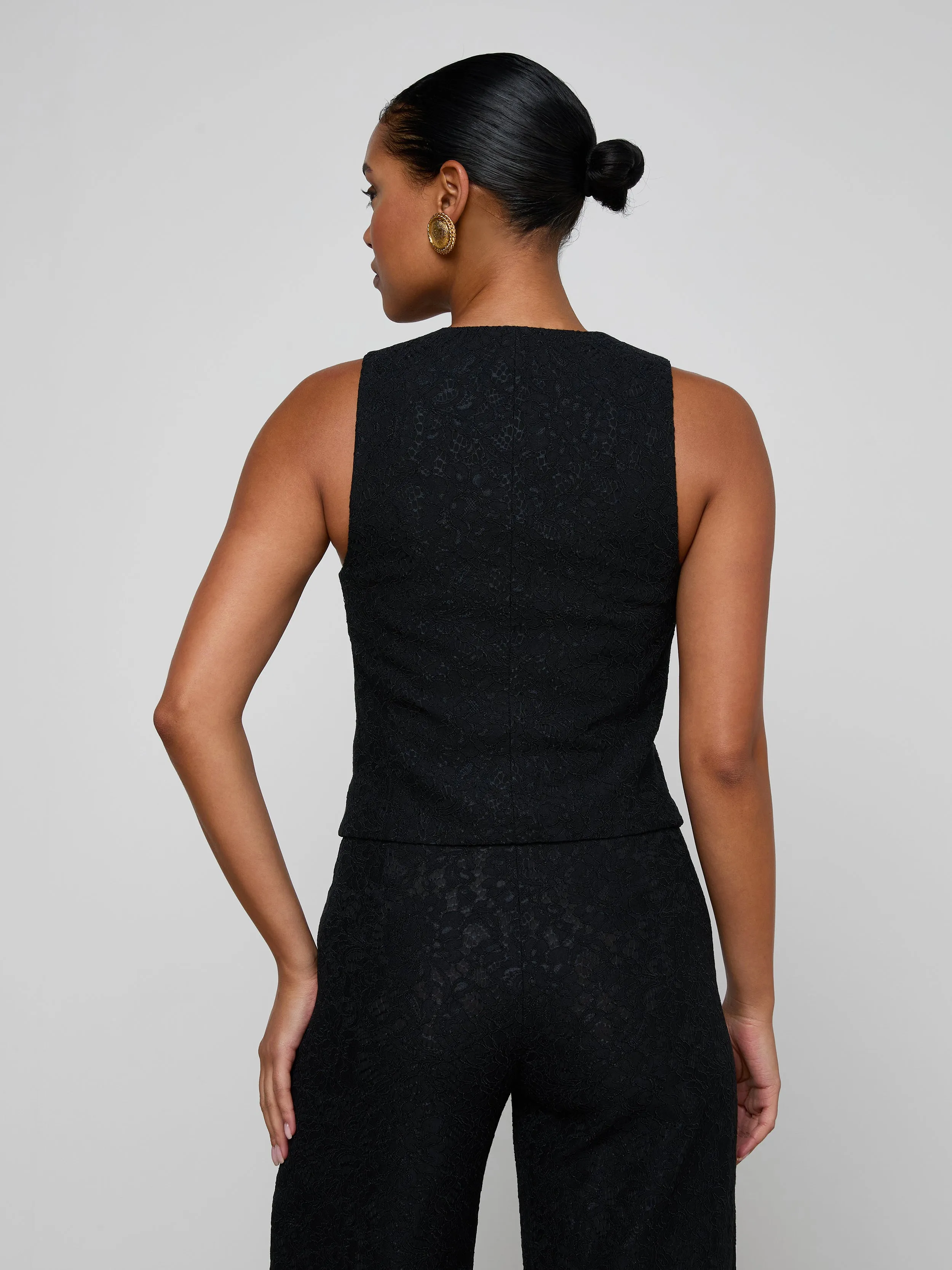 Kino Lace Vest sold by L'AGENCE product image thumbnail 4