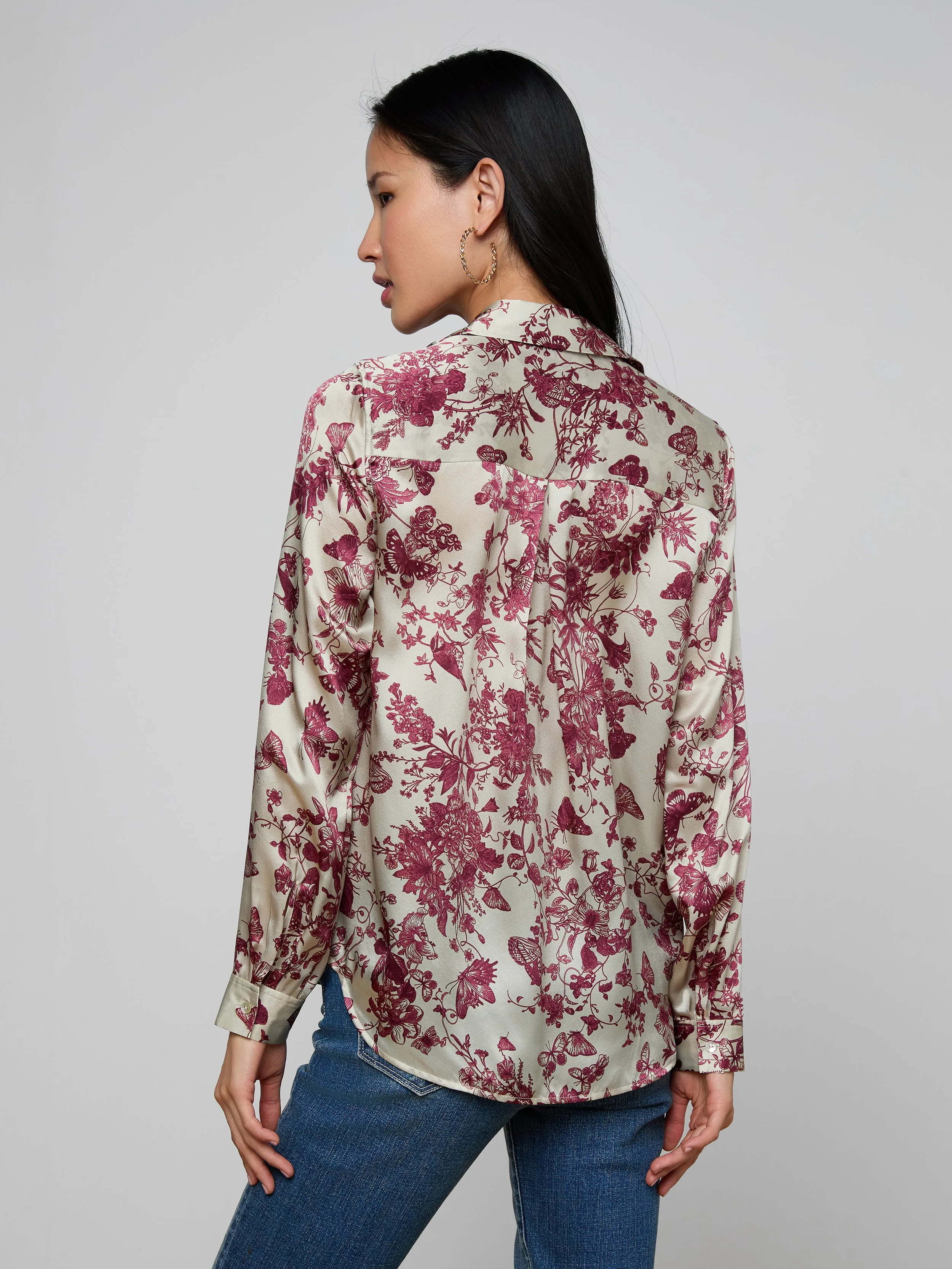 Tyler Silk Blouse sold by L'AGENCE product image thumbnail 5