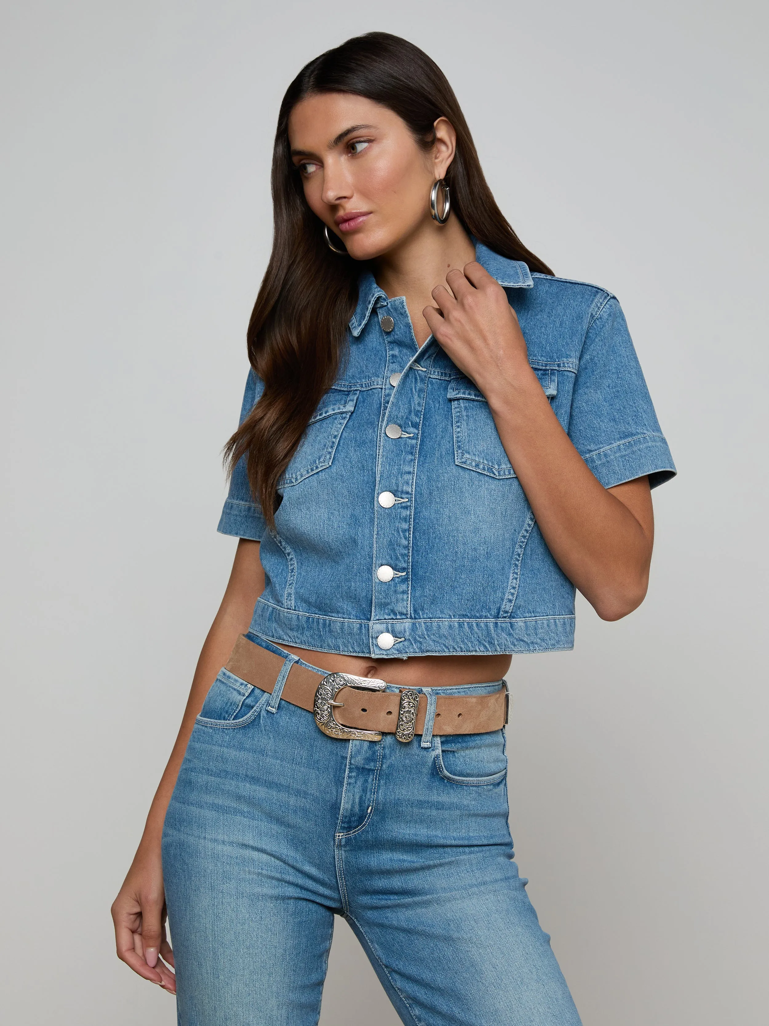 Kirstie Jean Shirt Jacket sold by L'AGENCE product image thumbnail 2