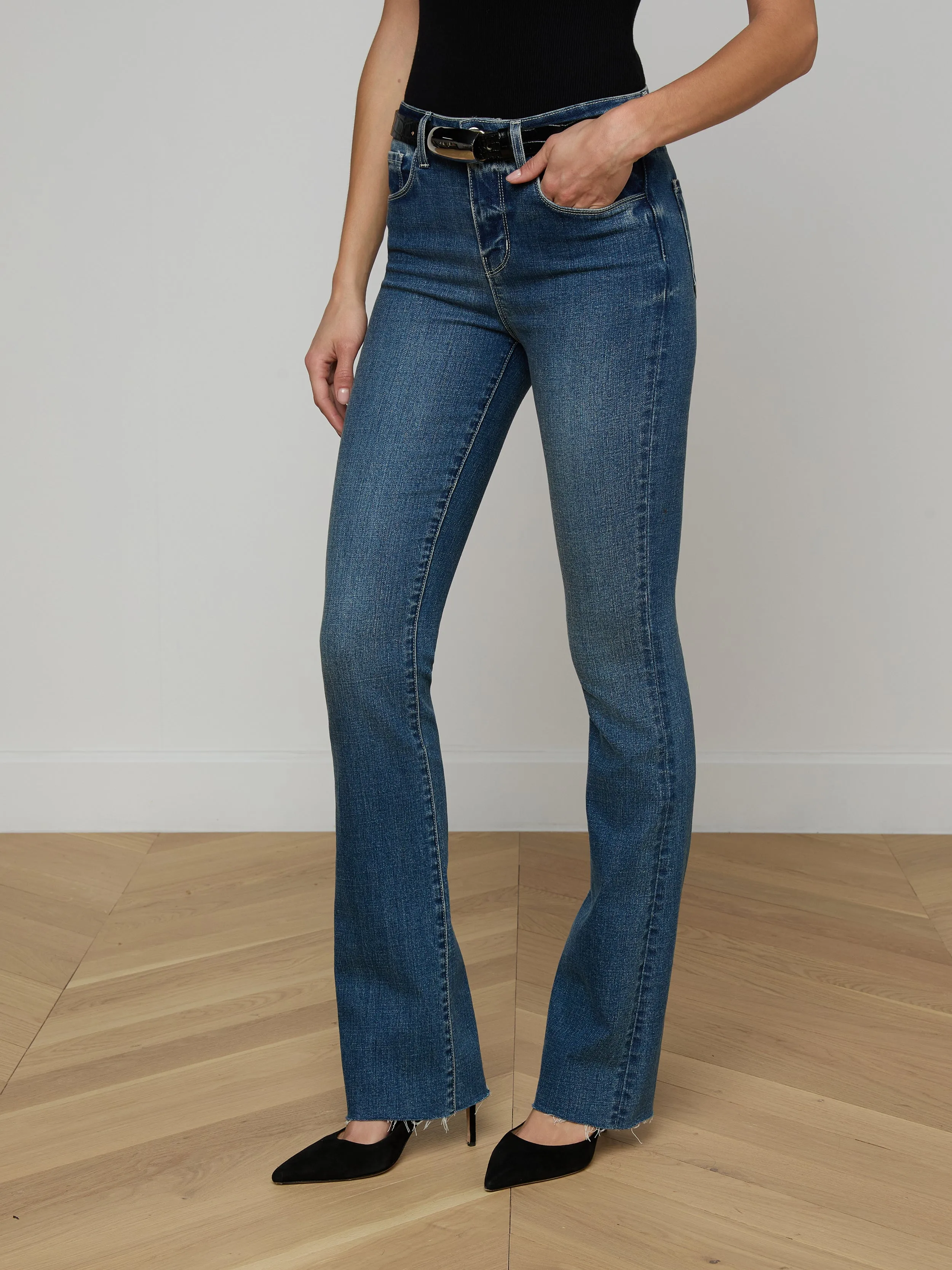 Ruth Straight-Leg Jean sold by L'AGENCE product image thumbnail 4