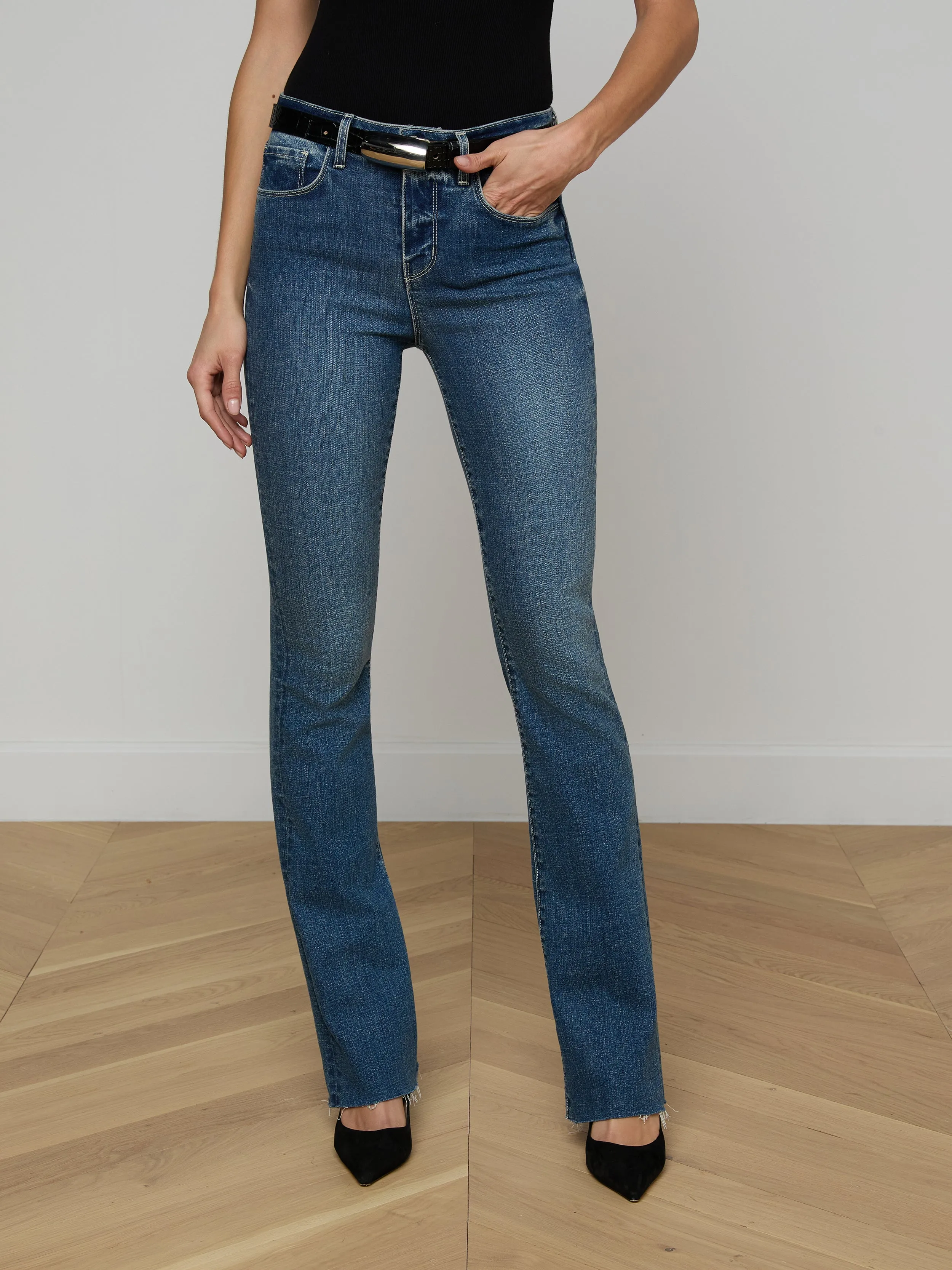 Ruth Straight-Leg Jean sold by L'AGENCE product image thumbnail 3