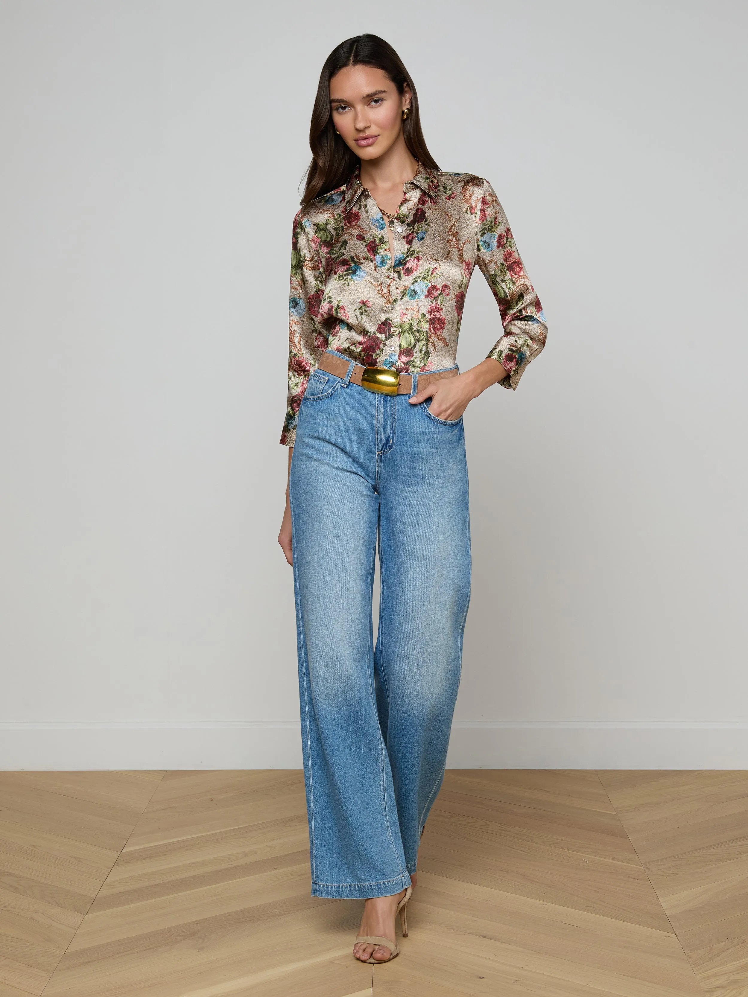 Scottie Wide-Leg Jean sold by L'AGENCE