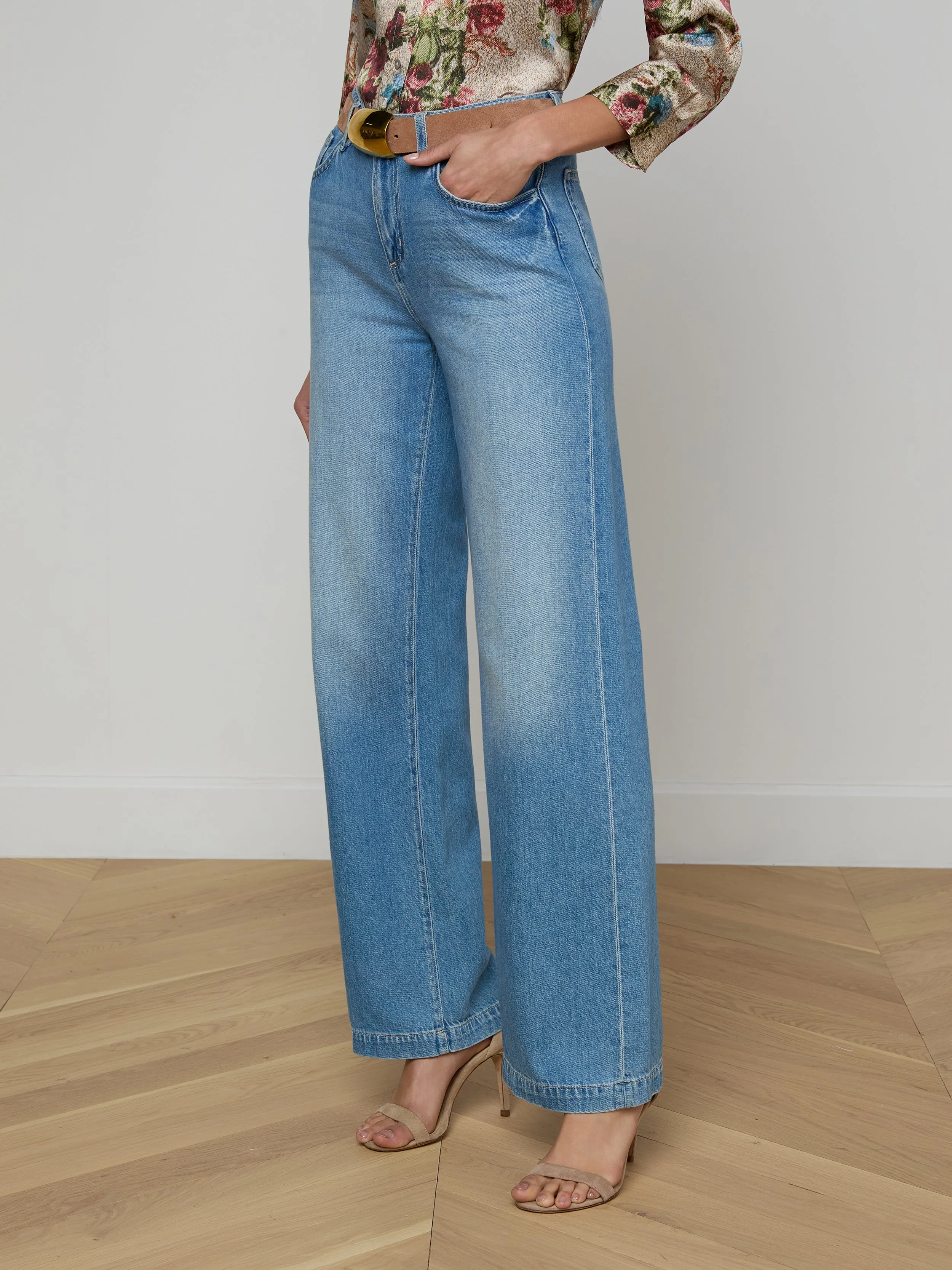 Scottie Wide-Leg Jean sold by L'AGENCE product image thumbnail 4