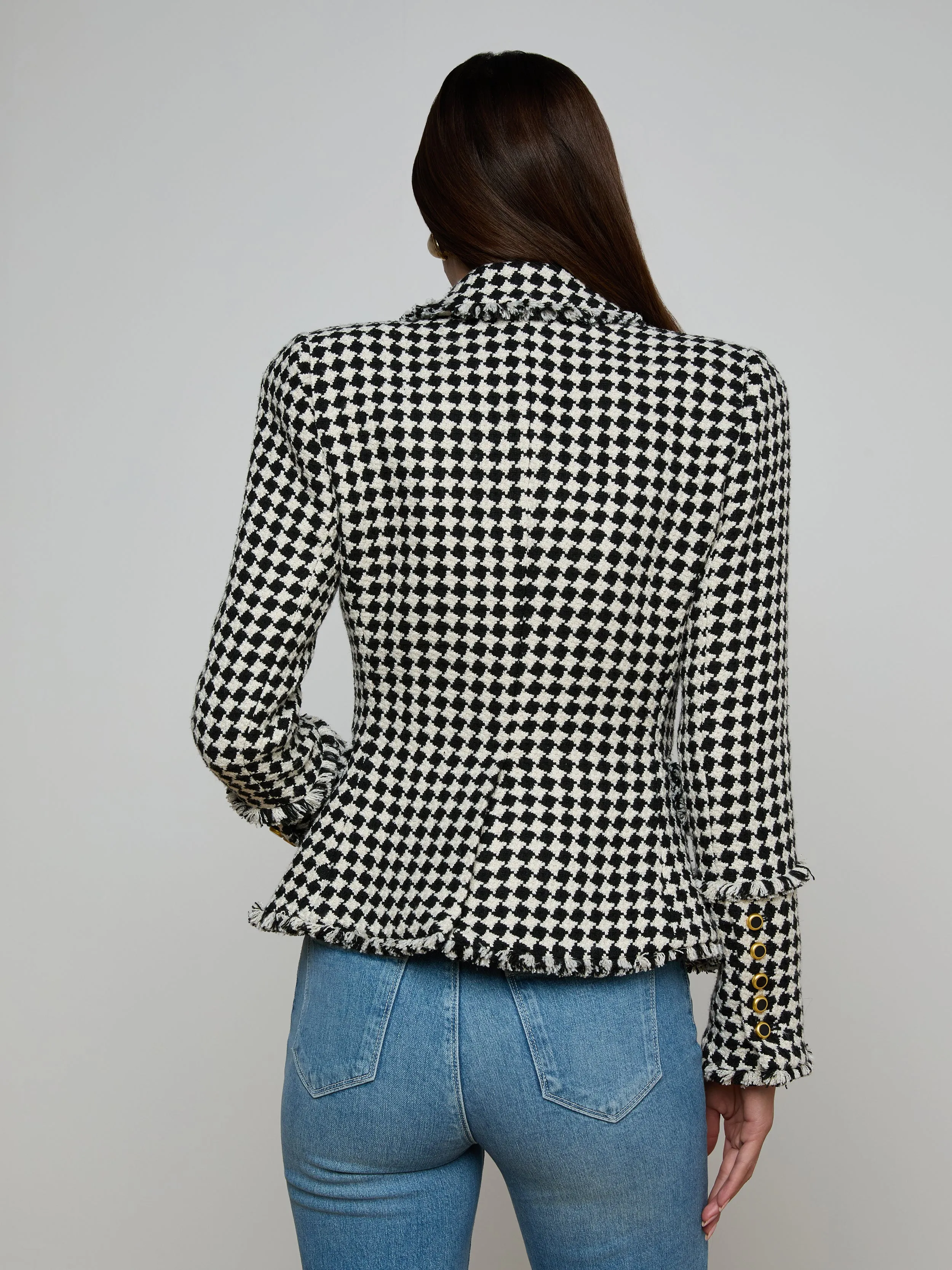 Kaisley Tweed Blazer sold by L'AGENCE product image thumbnail 5