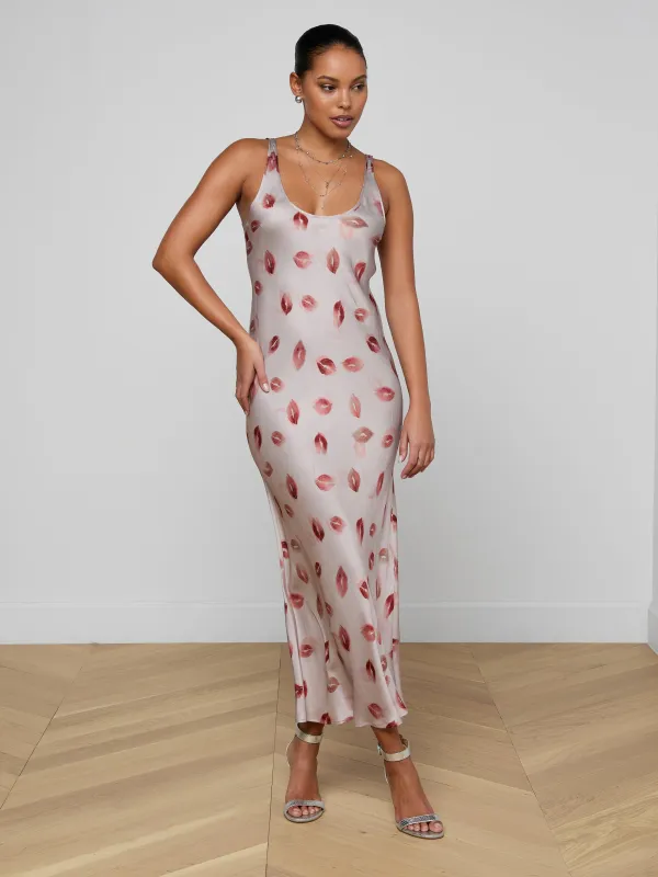 Akiya Satin Maxi Dress sold by L'AGENCE