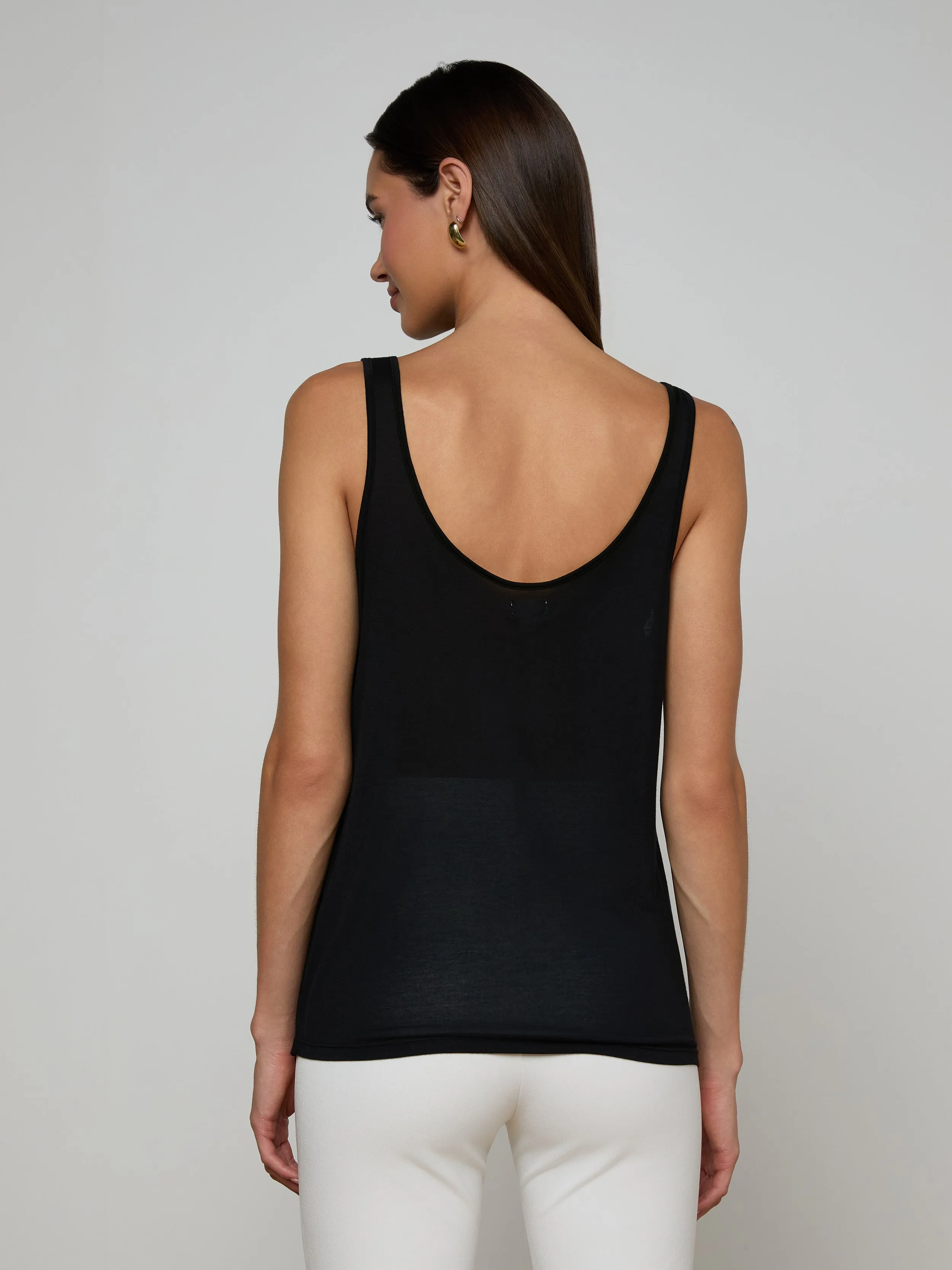Celia Scoopneck Tank sold by L'AGENCE product image thumbnail 4