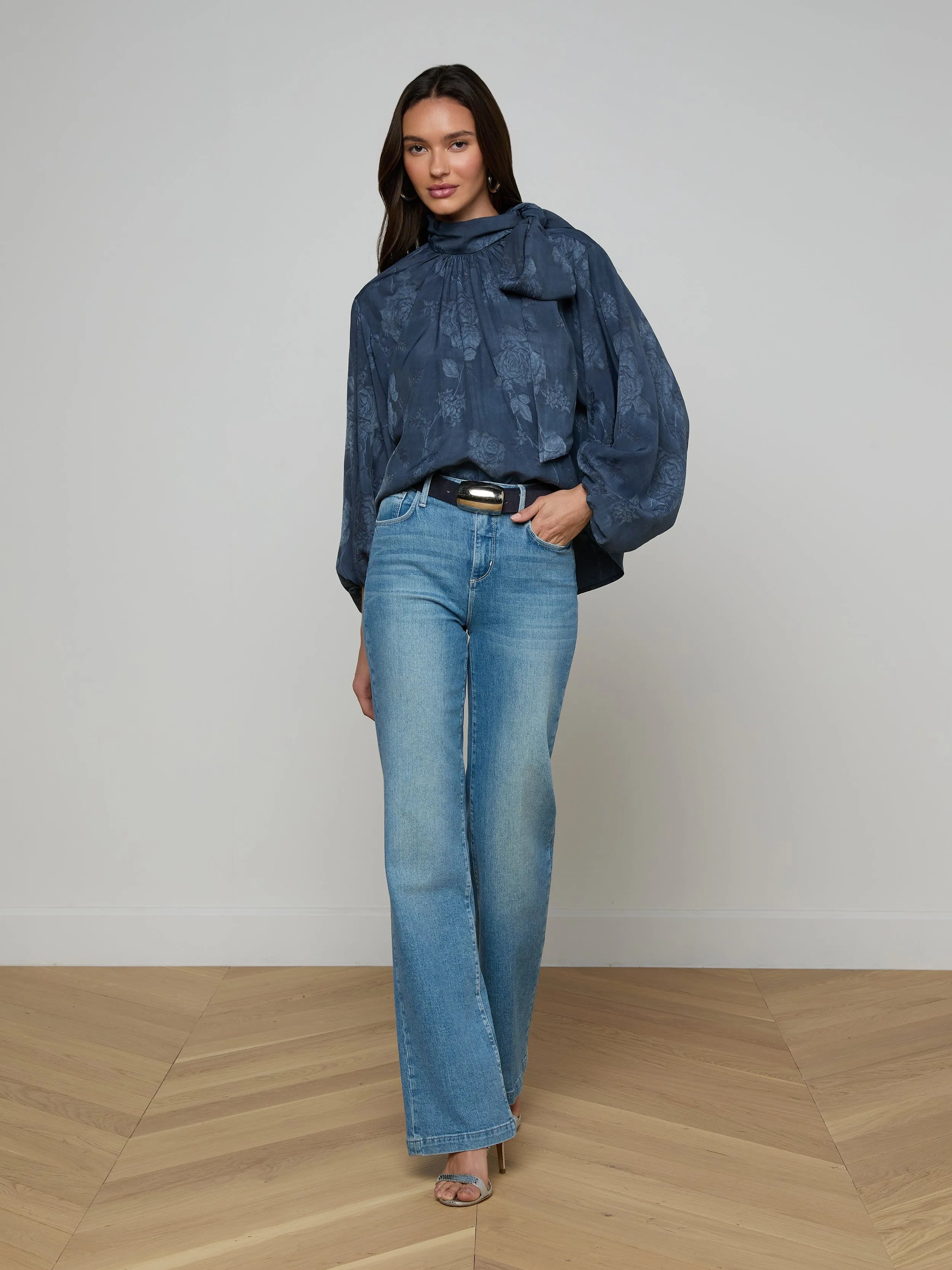 Rhett Oversized Blouse sold by L'AGENCE product image thumbnail 4
