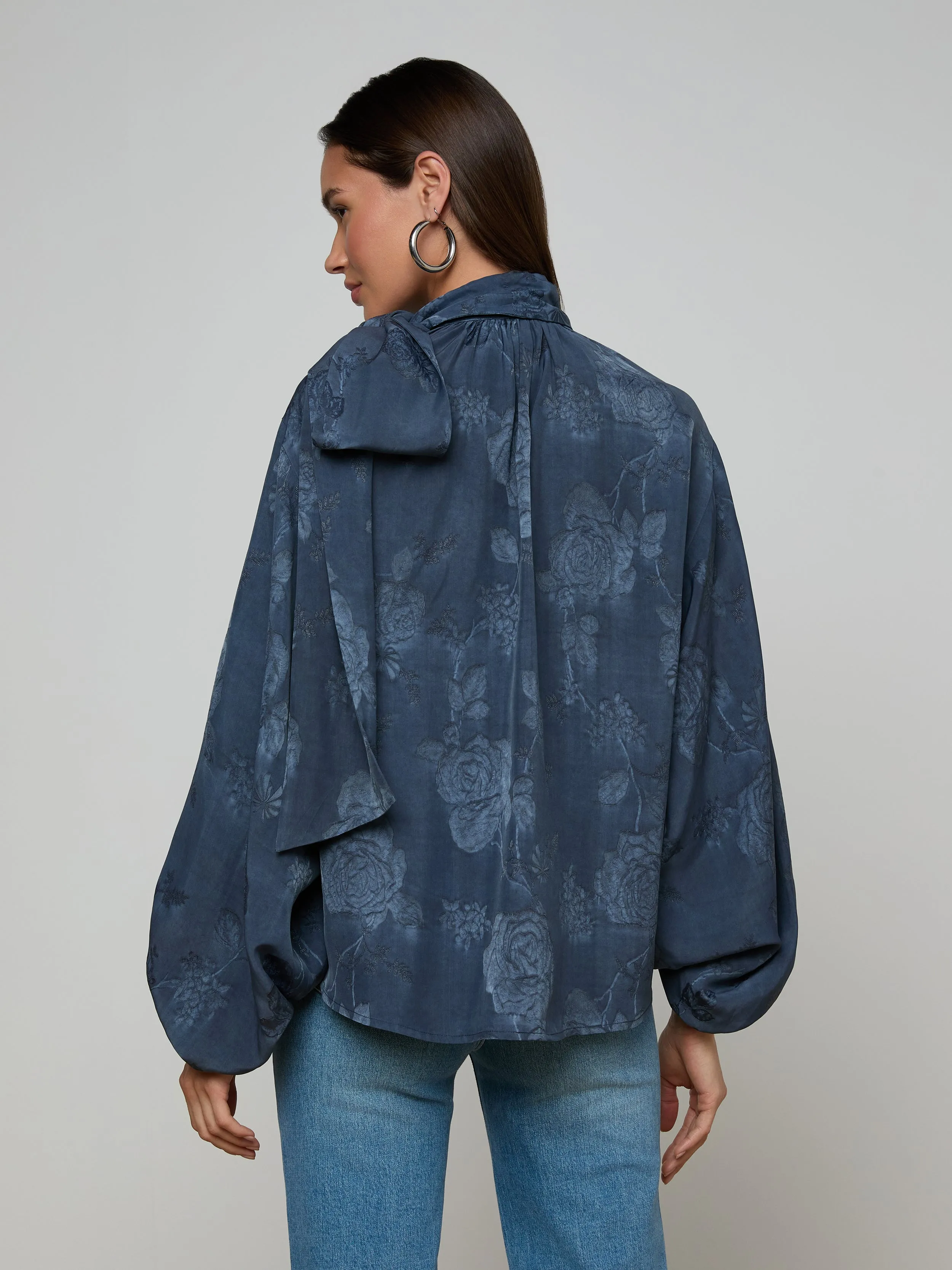 Rhett Oversized Blouse sold by L'AGENCE product image thumbnail 5