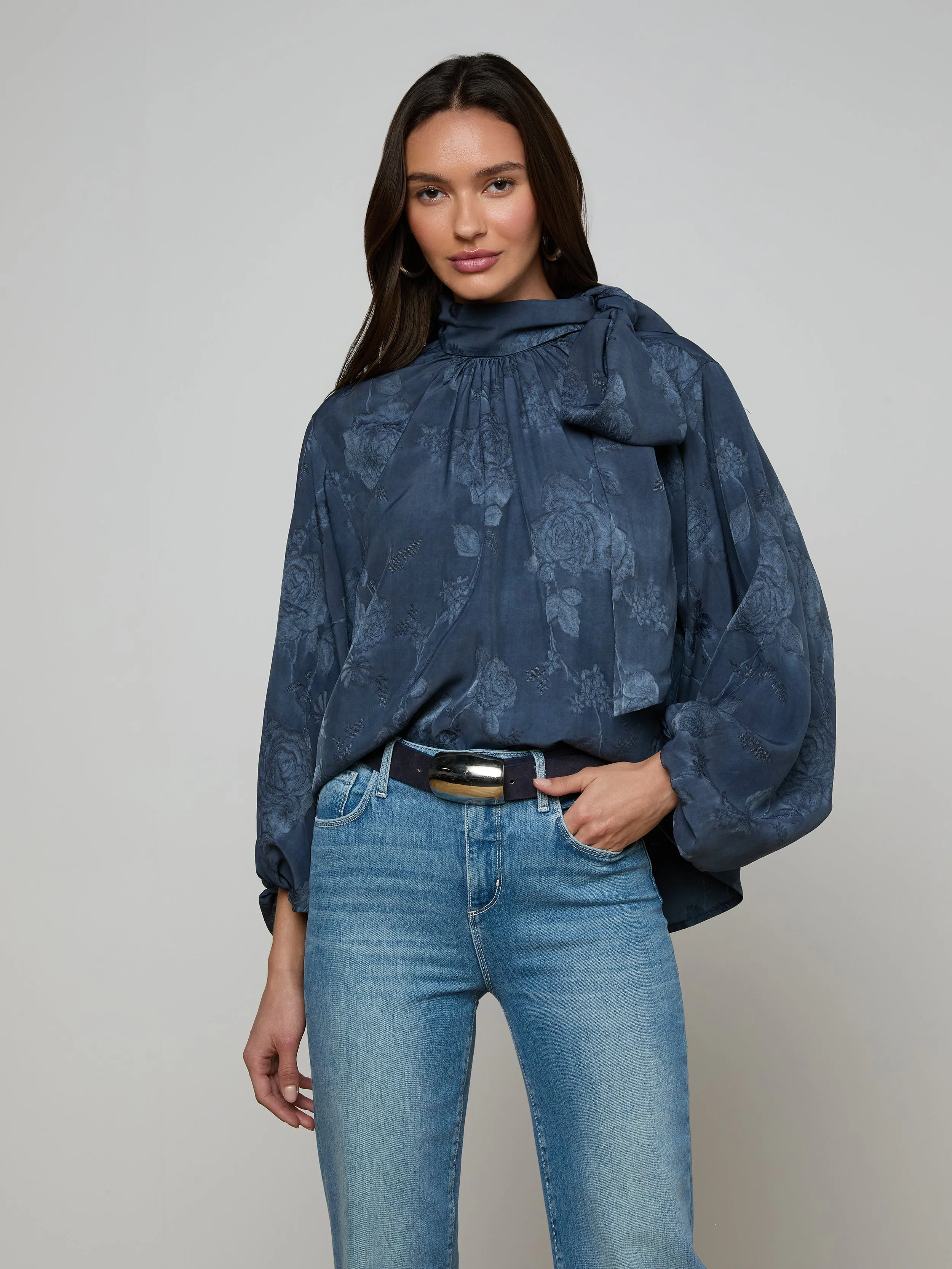 Rhett Oversized Blouse sold by L'AGENCE product image thumbnail 2