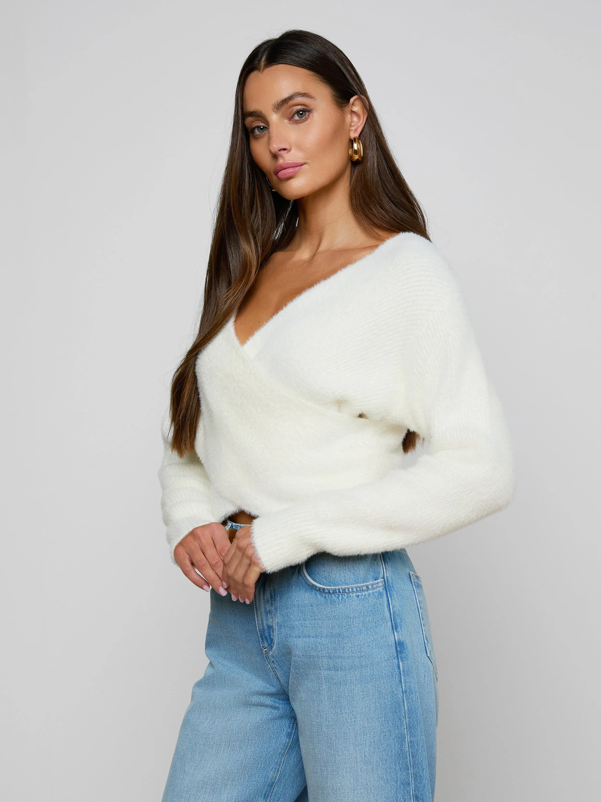 Antonella Crossover Sweater sold by L'AGENCE product image thumbnail 3